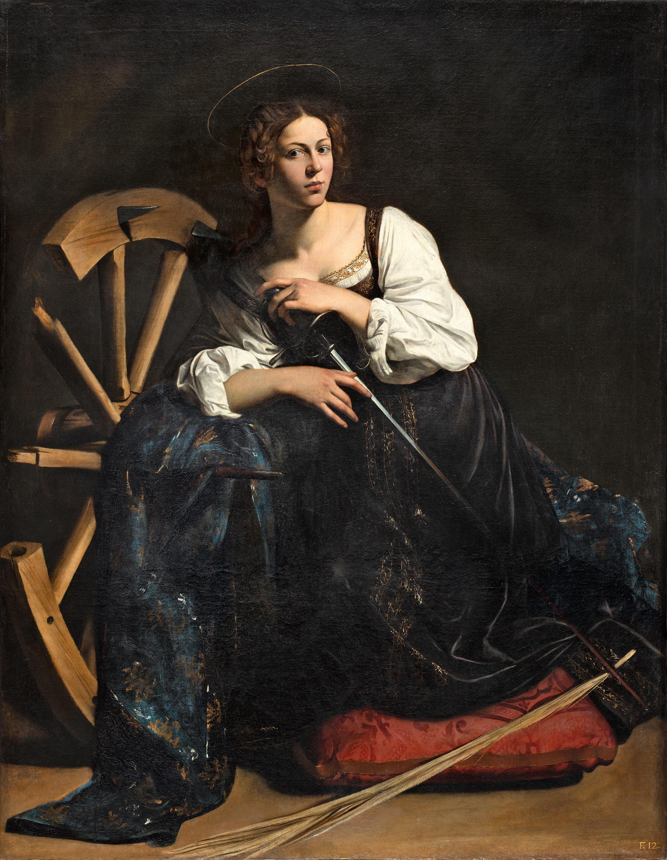 Santa Catarina de Alexandria by  Caravaggio - Entre 1598-99 - 173 x 133 cm 