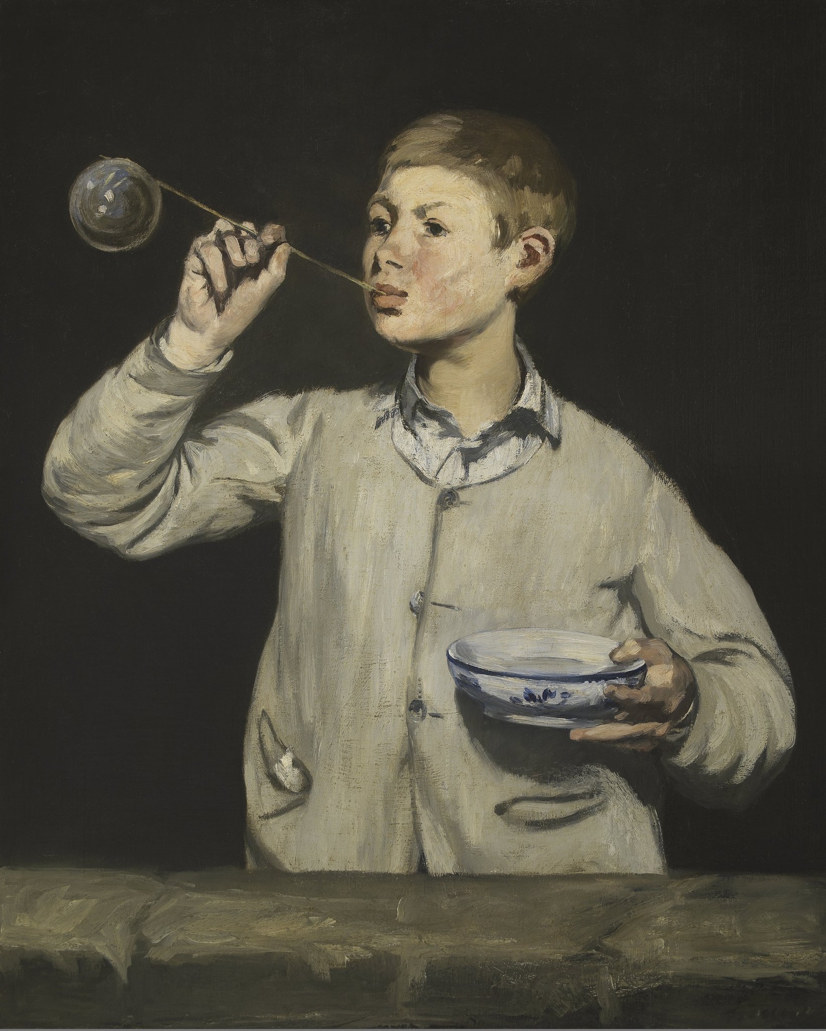 Мальчик, надувающий мыльные пузыри (Boy Blowing Bubbles) by Édouard Manet - 1867 - 100.5 x 81.4 см 