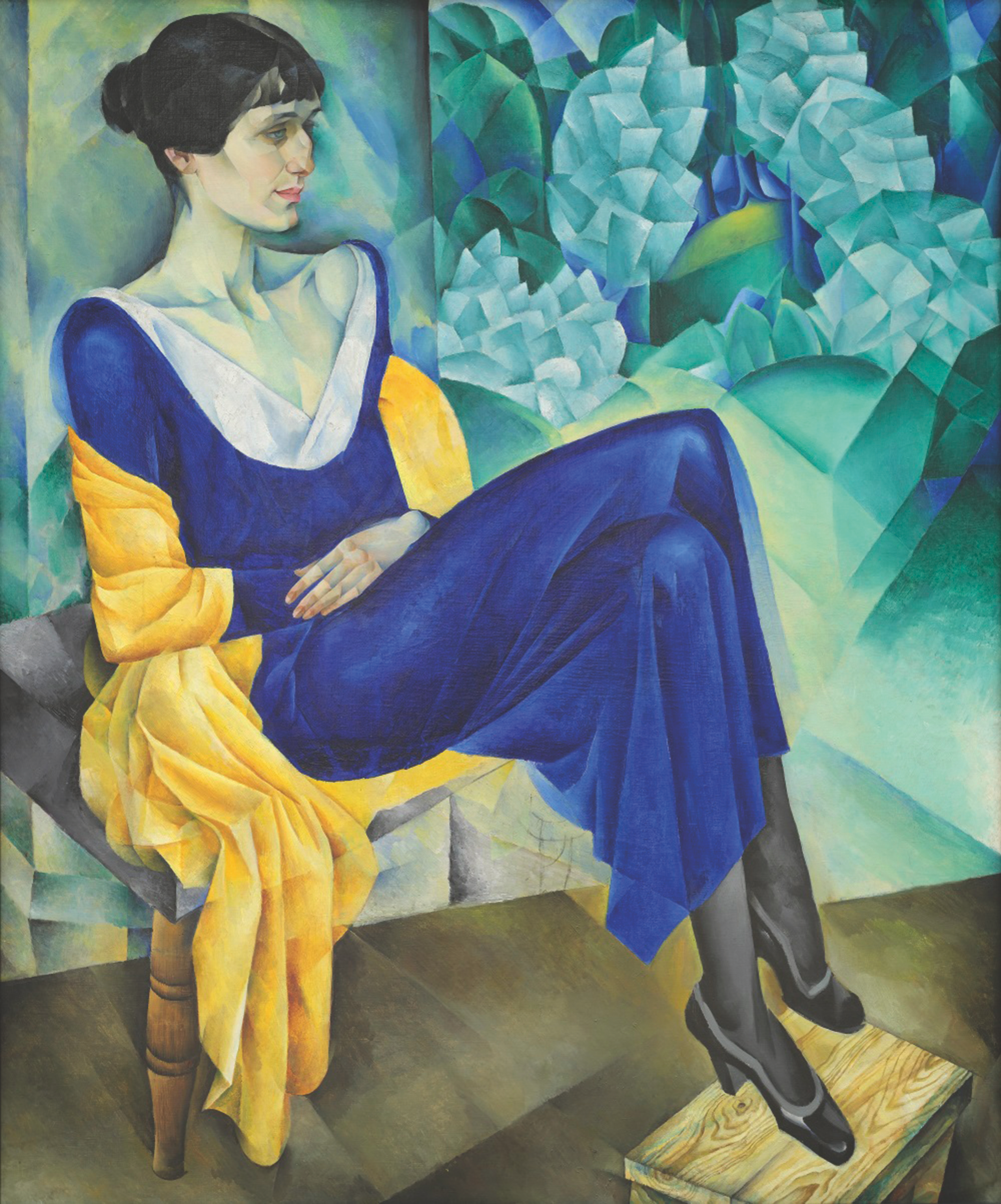 Portret van Anna Akhmatova by Nathan Altman - 1915 - 123,5 x 103,2 cm 