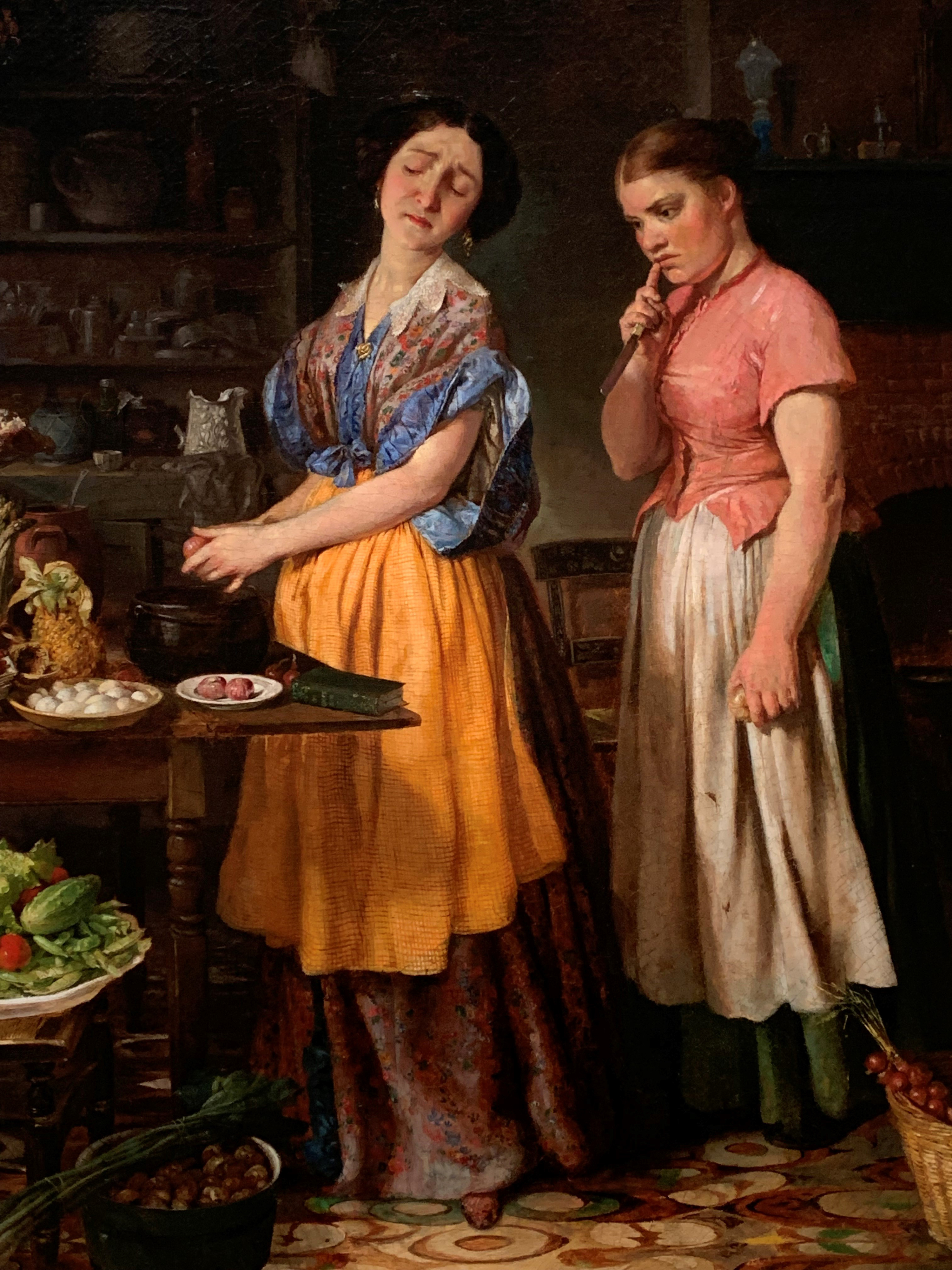 غذای اول همسر جوان by Lilly Martin Spencer - 1854 میلادی - 76.2 × 61 سانتی متر 