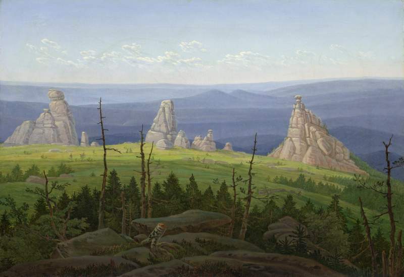 Las Tres Rocas en las Montañas de los Gigantes by Carl Gustav Carus via ...