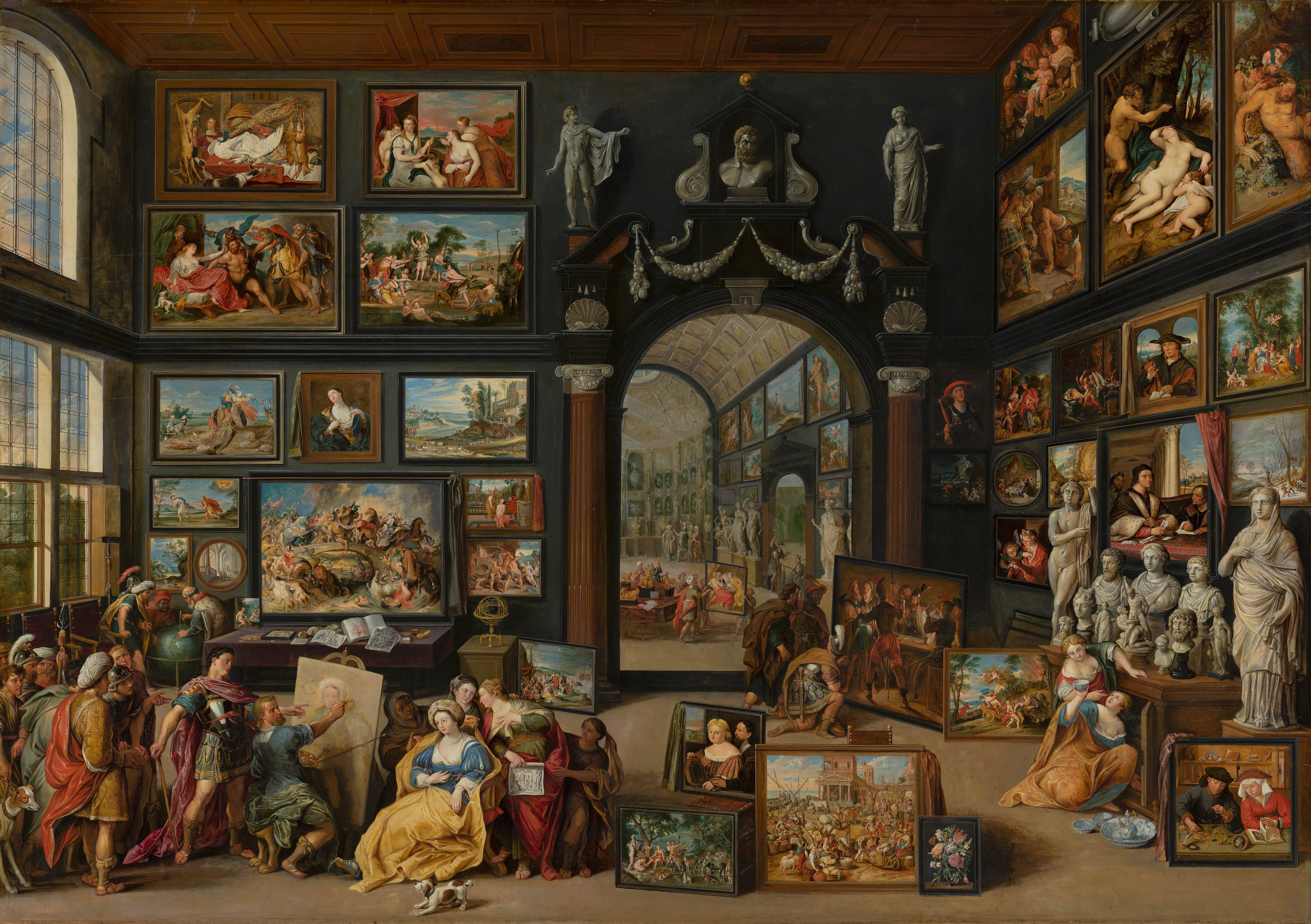 Apelles schildert Campaspe by Willem van Haecht - Circa 1630 - 104,9 x 148,7 cm Mauritshuis