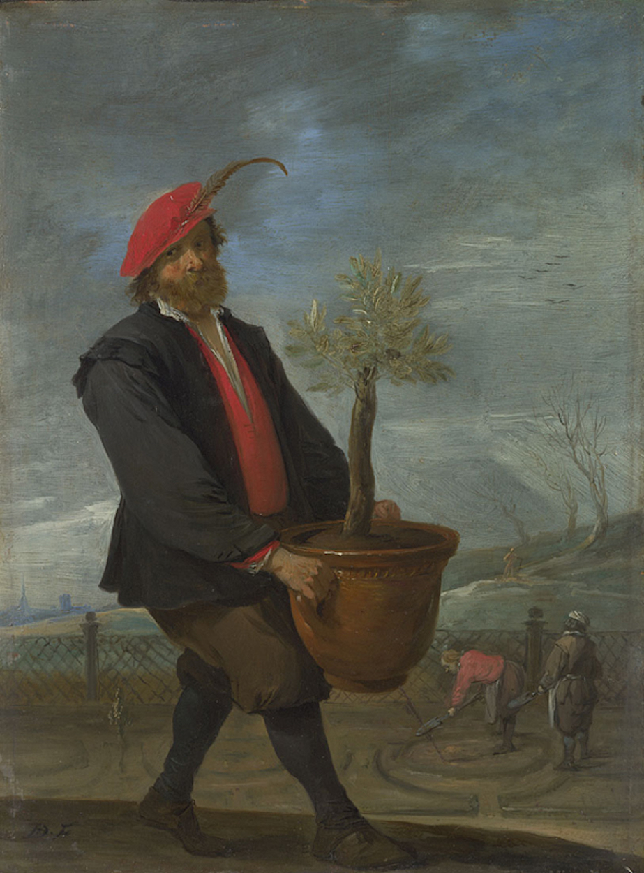 Primavera by David Teniers - hacia 1644 Galería Nacional