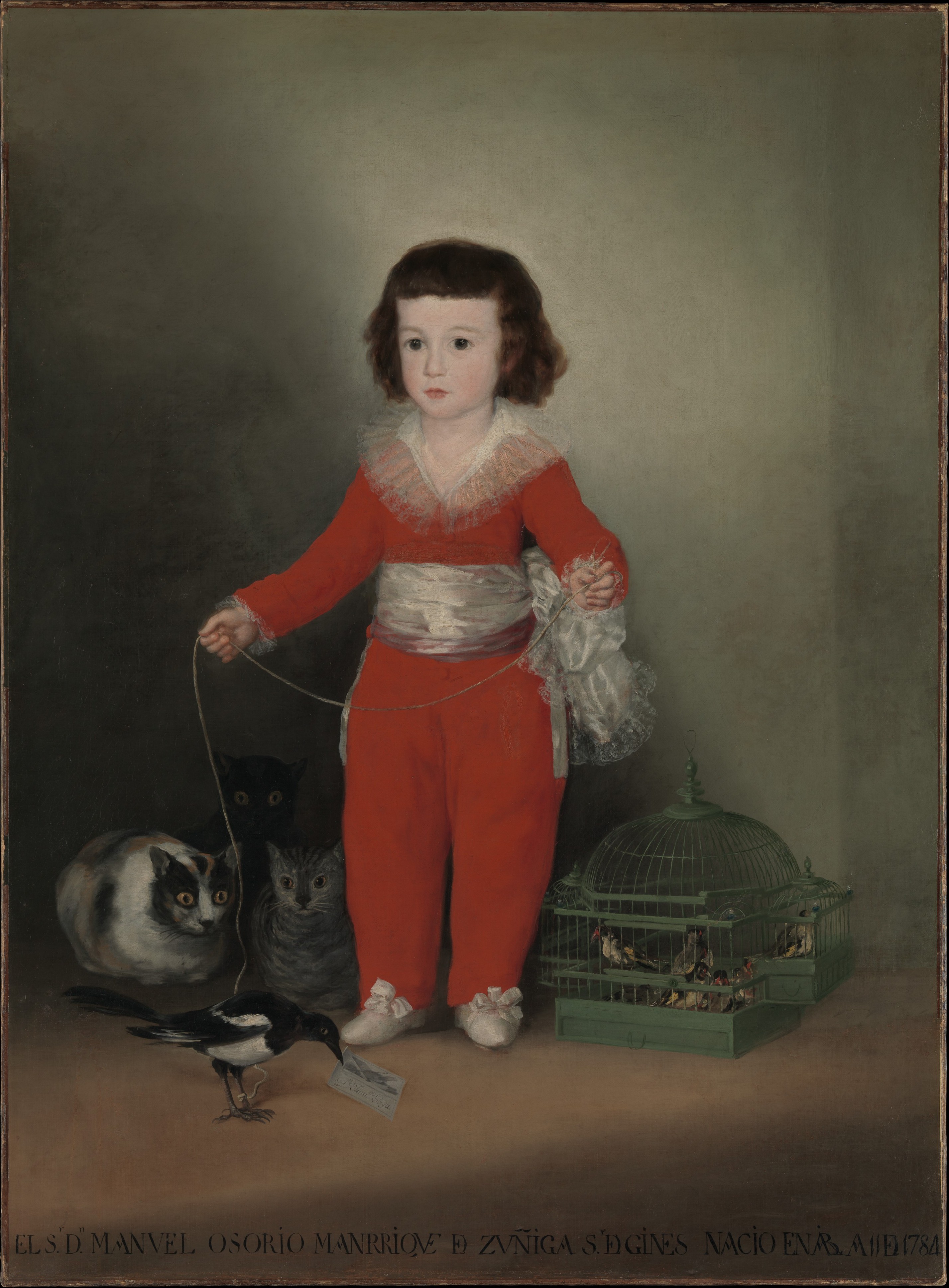 曼努埃爾·奧索里奧·曼里克·德·祖尼加 by Francisco Goya - 1787–88年 - 127 x 101.6 cm 