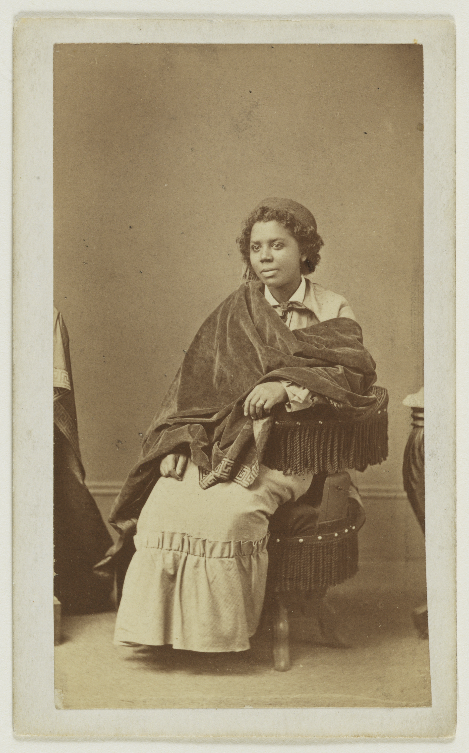 Edmonia Lewis by Henry Rocher - ca. 1870 - 9,2 x 5,2 cm National Portrait Gallery