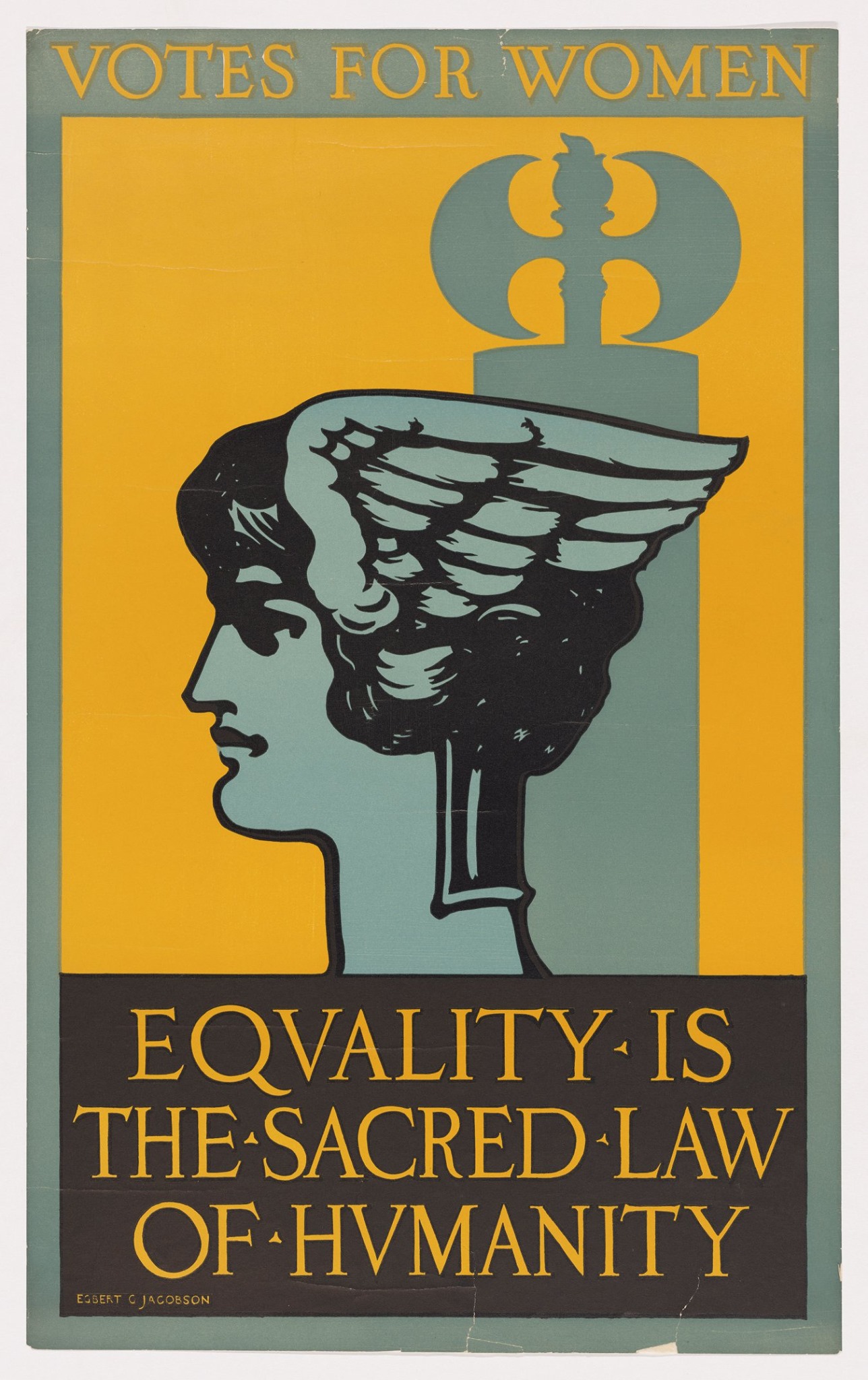 Gelijkheid is de Heilige Wet van Menselijkheid by Egbert Jacobson - ca. 1903-1915 