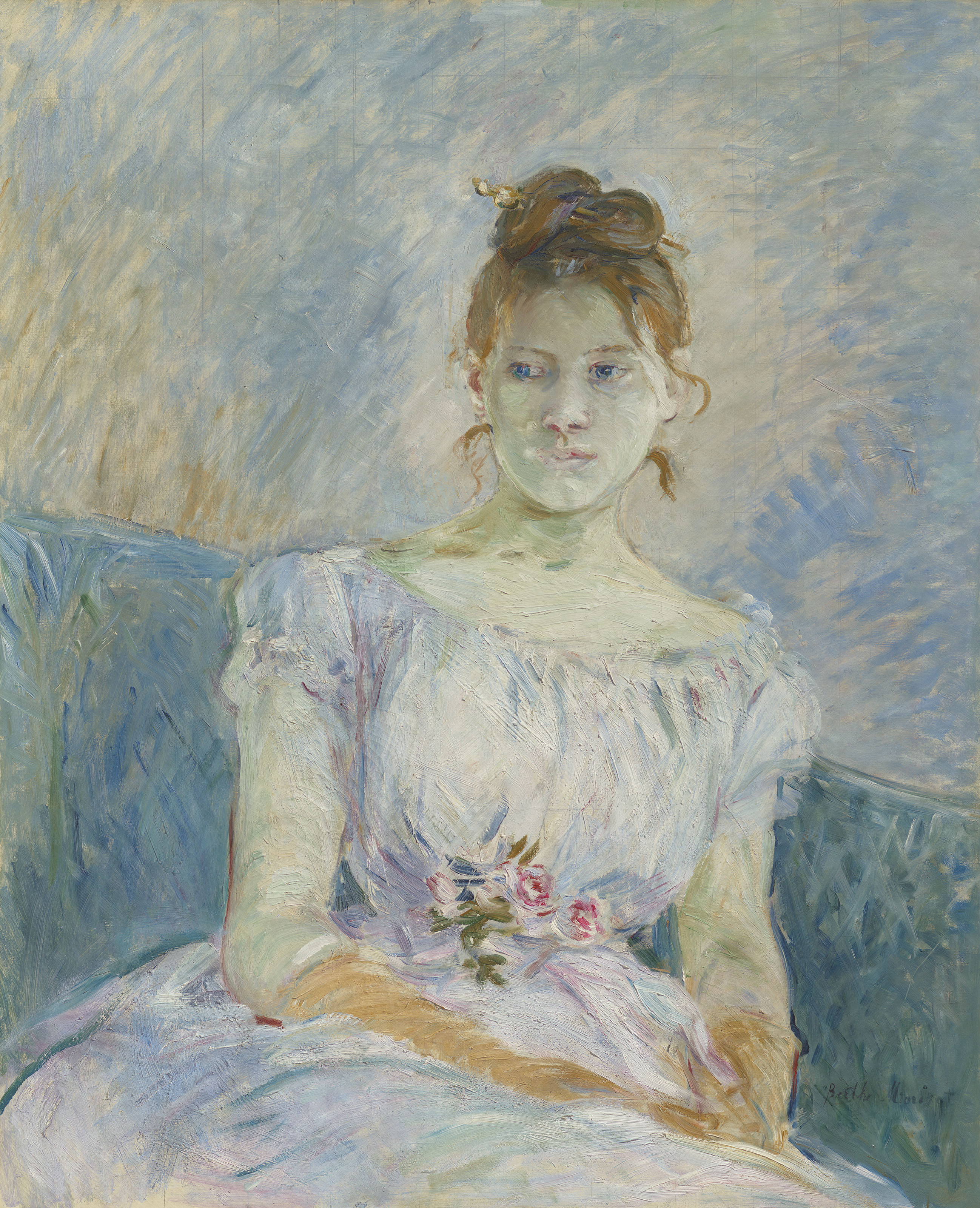 Paule Gobillard in the Ball Dress by Berthe Morisot - 1887 private collection
