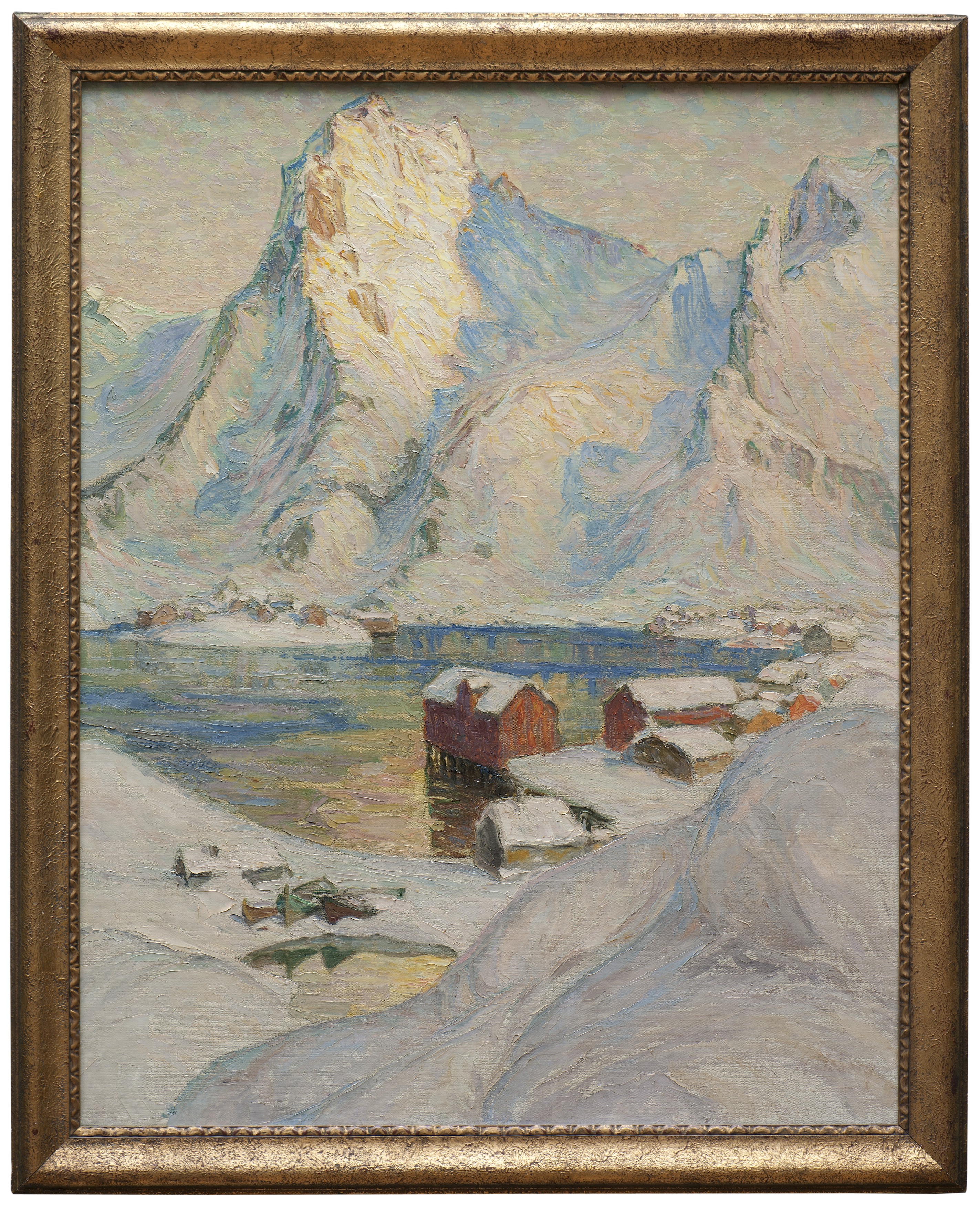 یک روز بهاری از قطب شمال. مطالعه‌ای در شمال نروژ by Anna Boberg - نیمه اول قرن بیستم - ۱۰۰ × ۸۰ سانتی‌متر 