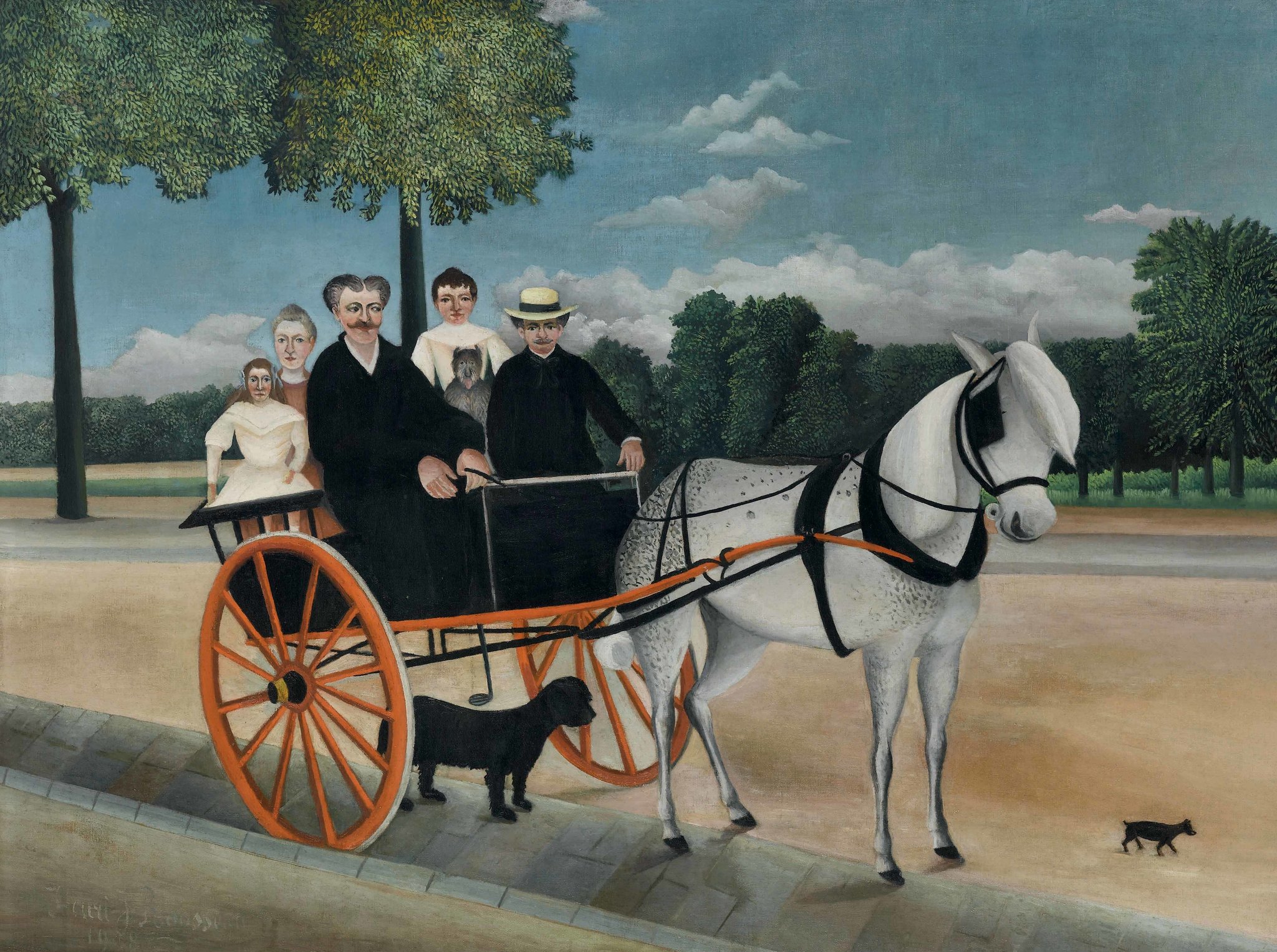 Kočár starého Juniera by Henri Rousseau - 1908 - 97 x 129 cm 