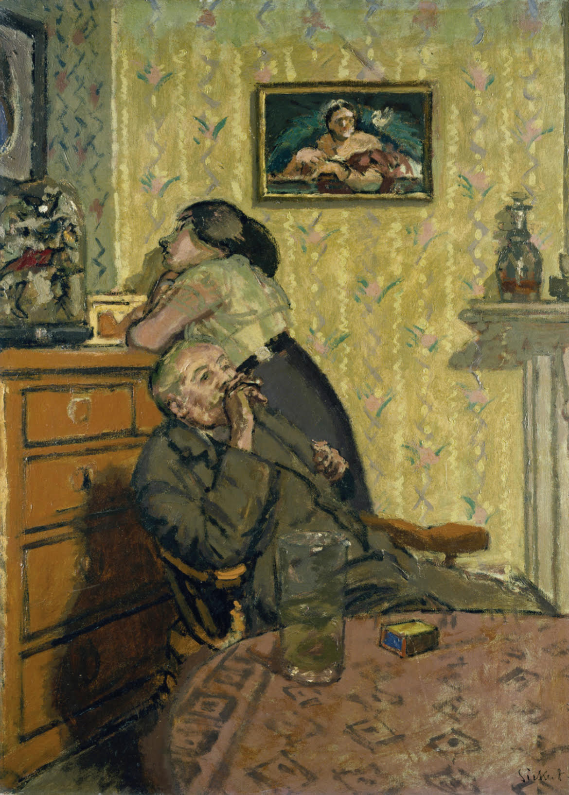 无聊 (Ennui) by 沃尔特 西克特 - c.1914 - 152,4 x 112,4 cm 阿什莫林博物馆
