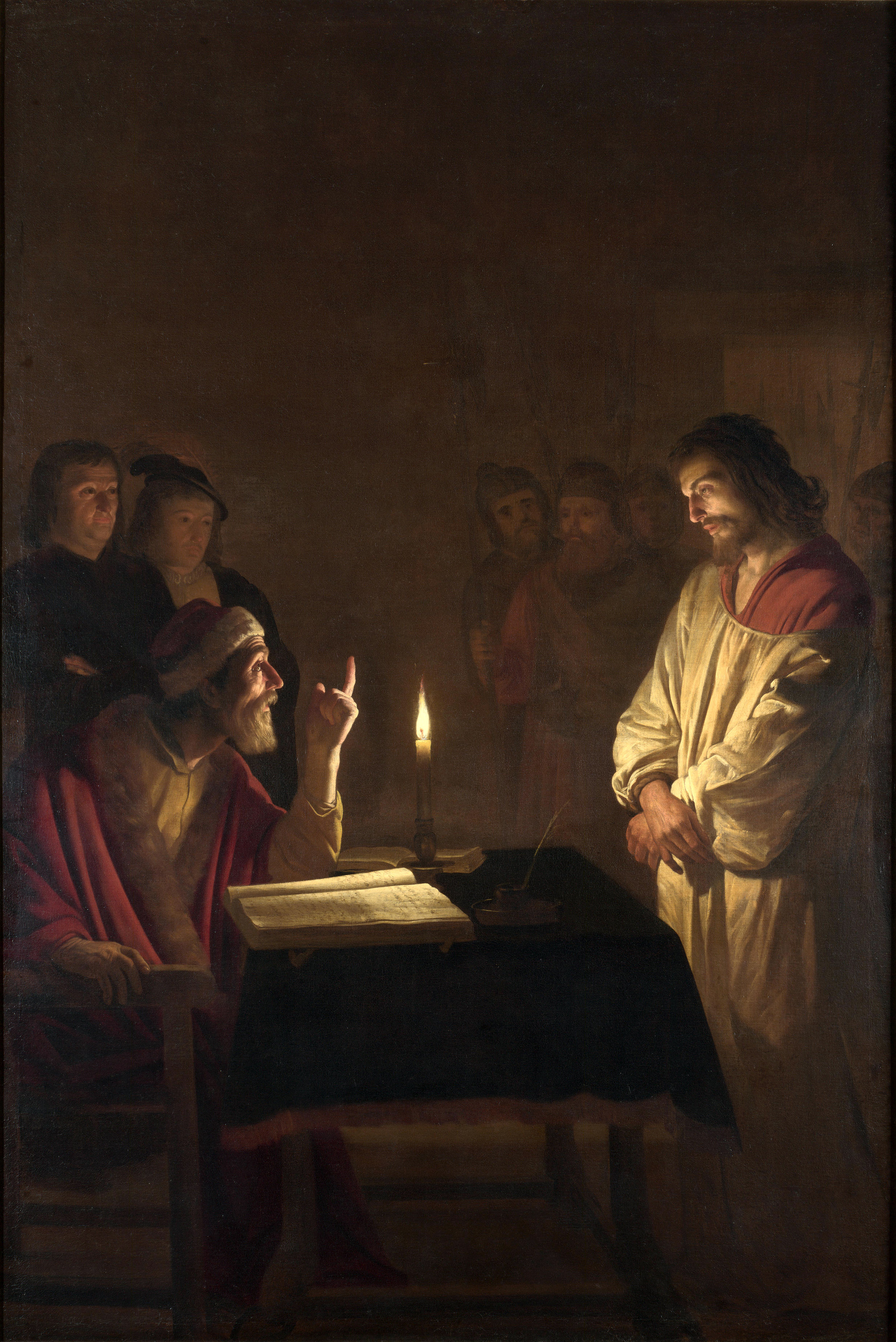 Christ Before the High Priest by Gerard van Honthorst - c. 1617 - 272 x 183 cm National Gallery