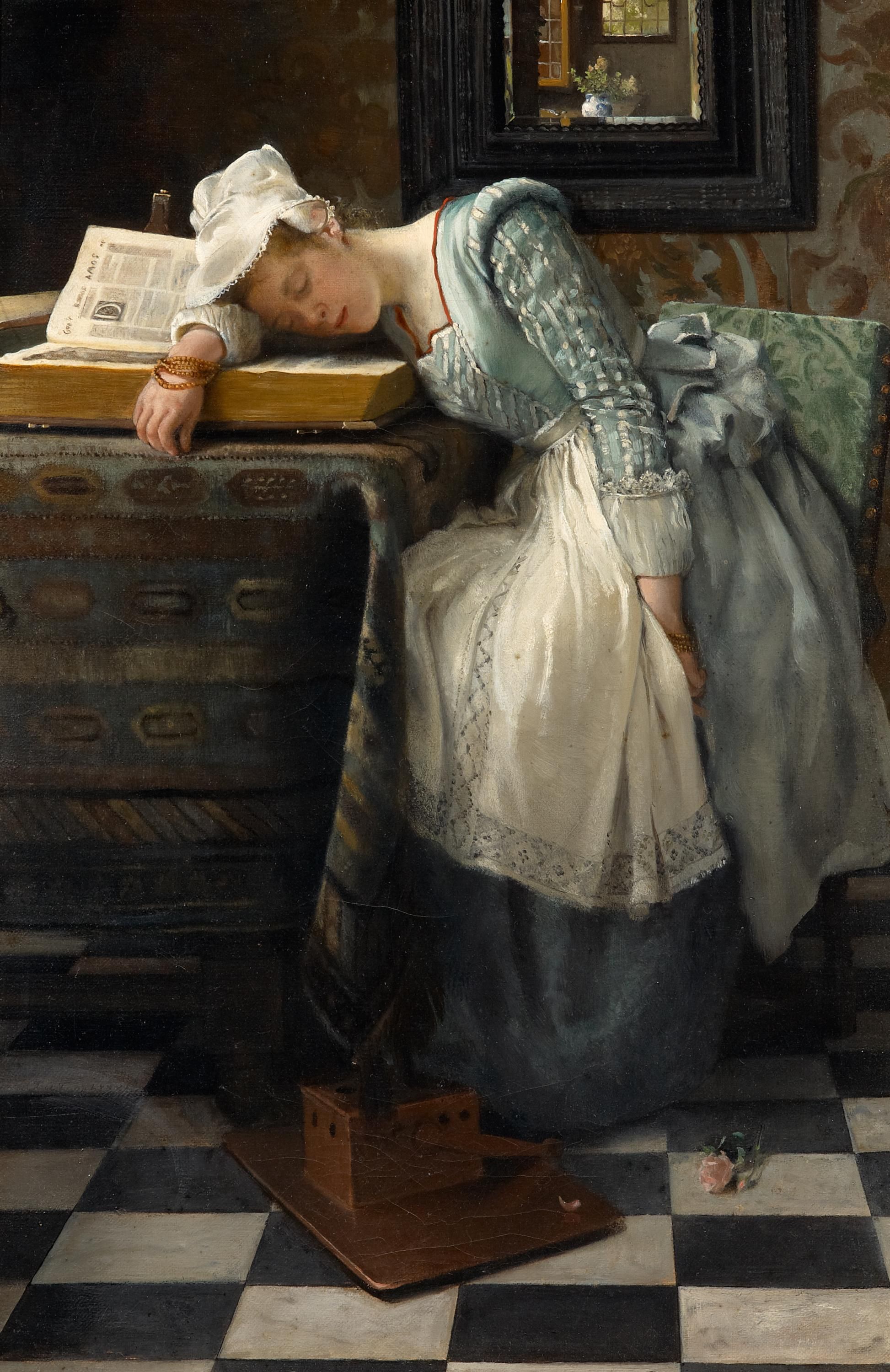 夢の世界 by Laura Theresa Alma Tadema - 1876年 - 46 x 31 cm 