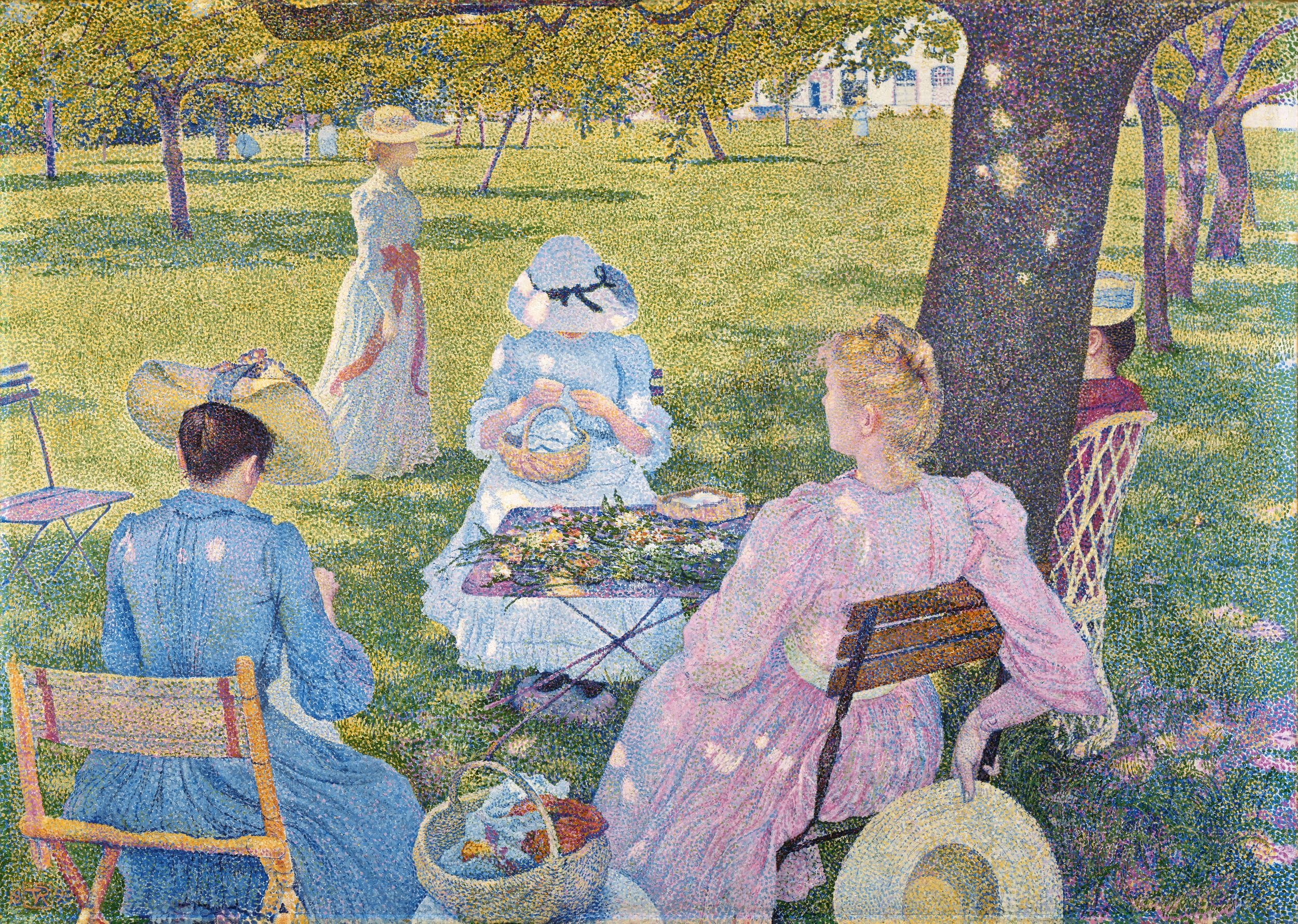 七月 - 中午之前 by 西奥 凡·瑞塞尔伯格 - 1890 - 115,5 x 163,5 cm 库勒-穆勒博物馆