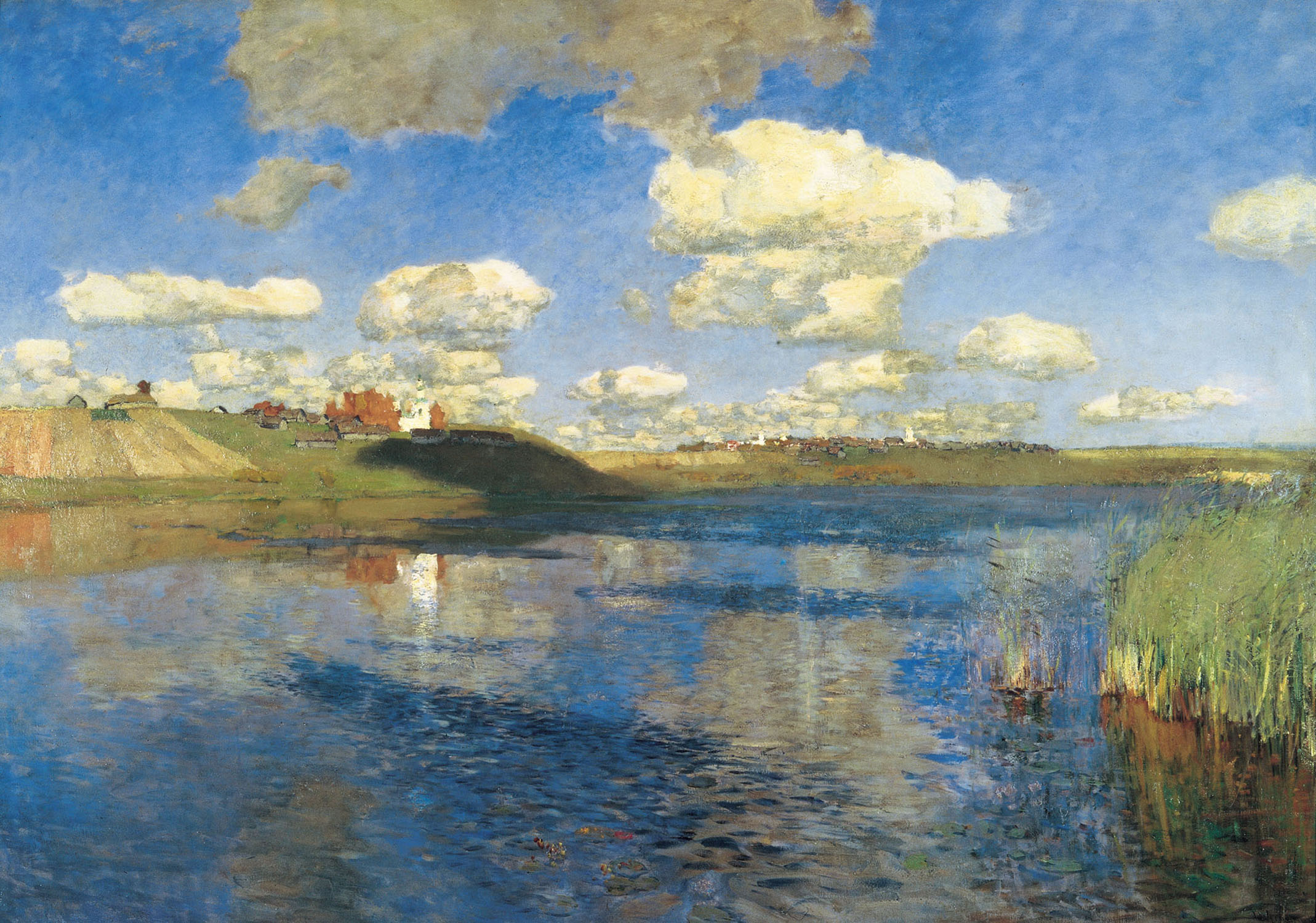 دریاچه by Isaac Ilich Levitan - ۱۸۹۹-۱۹۰۰ - ۱۴۹ × ۲۰۸ سانتی‌متر 