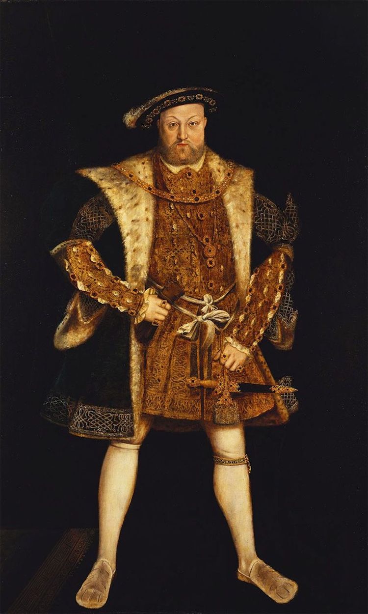 Henry VIII by Hans Holbein the Younger - c. 1537–1547 - 240.3 x 148.0 cm Royal Collection Trust