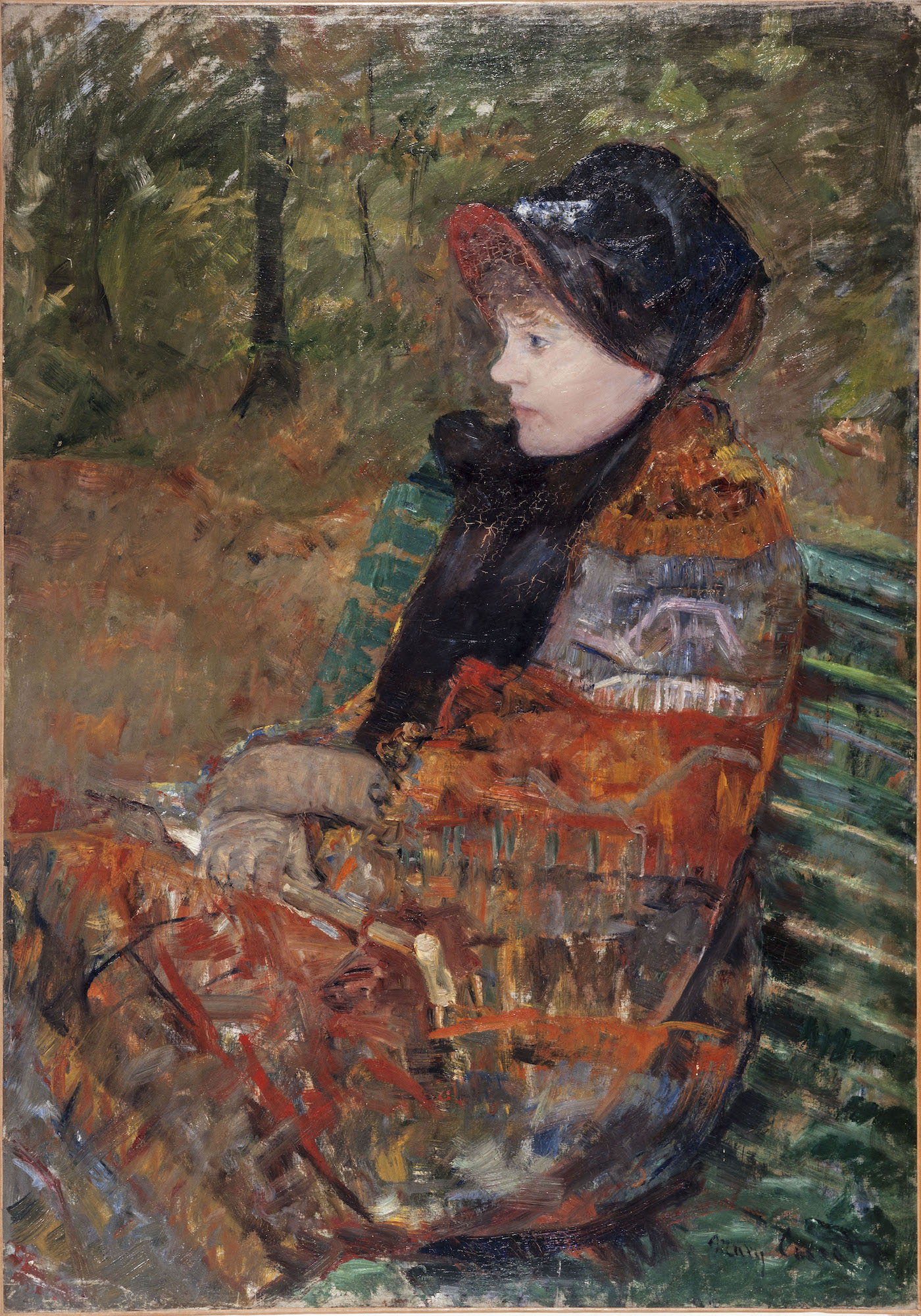 Jesień, portret Lydii Cassatt by Mary Cassatt - 1880 - 104 x 77 cm 