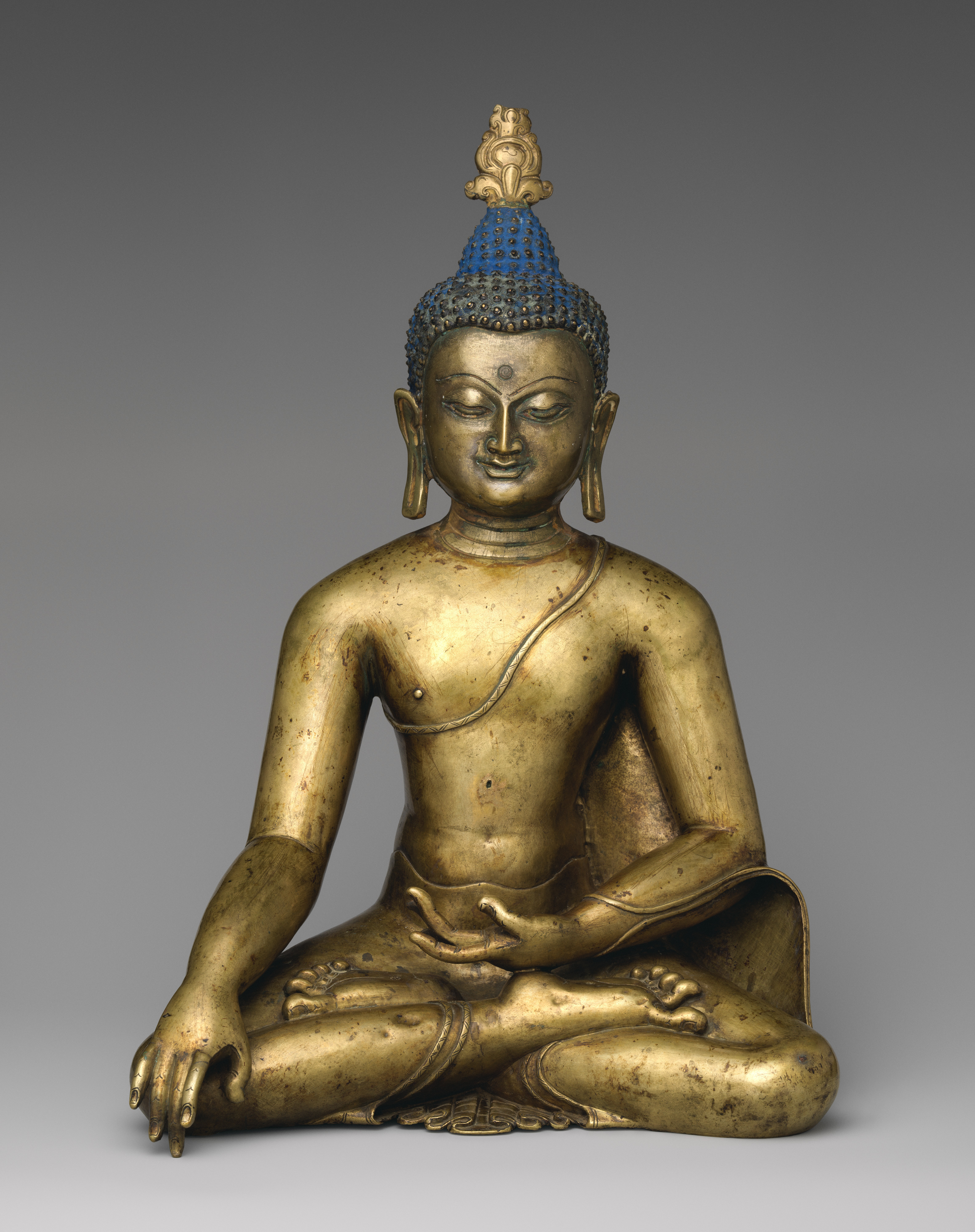 Buddha Šákjamuni by Unknown Artist - 12. stol. - 39.4 x 26.5 x 21.9 cm 