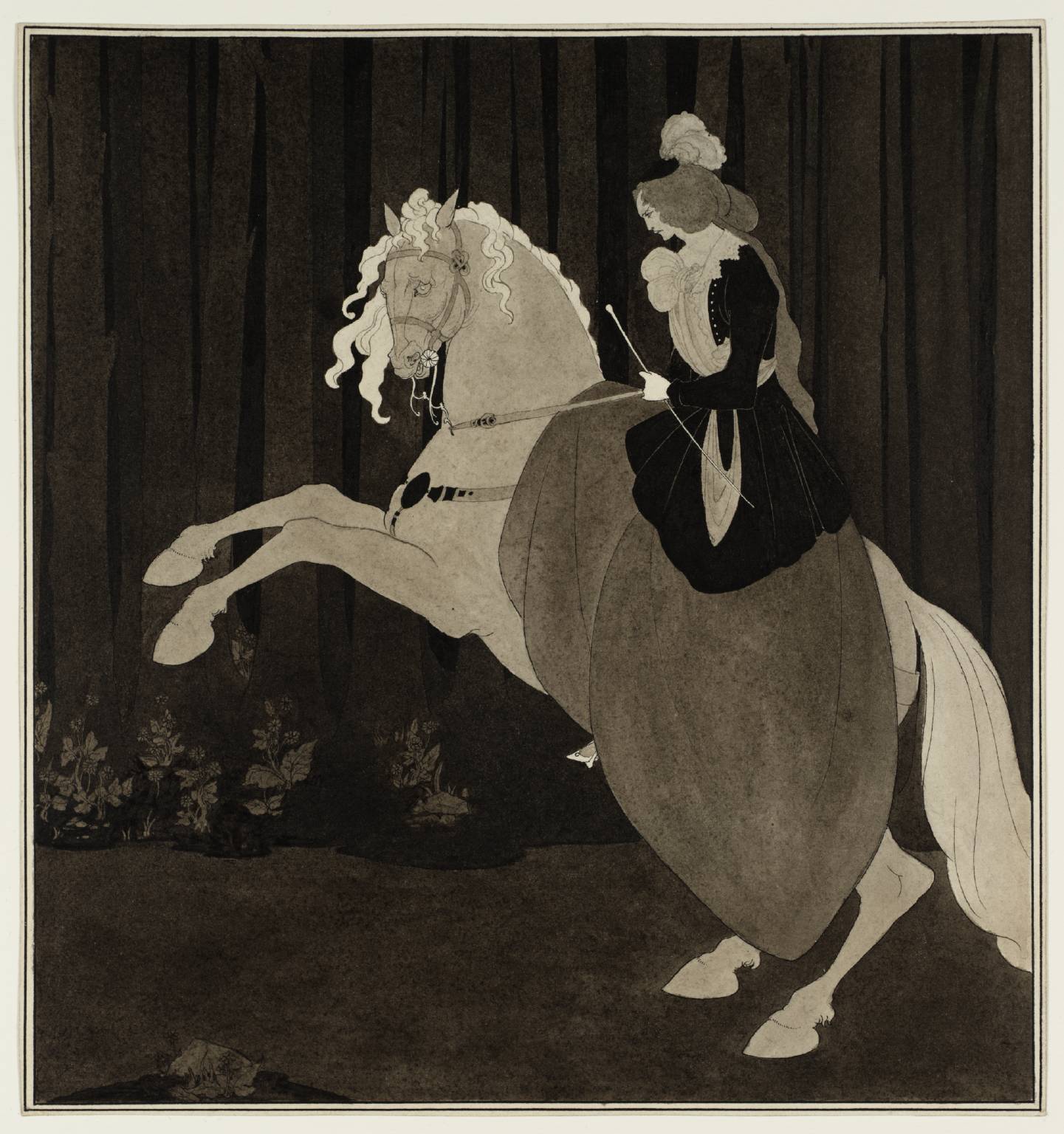 ショパンのバラード第3番の口絵 by Aubrey Beardsley - 1895年 - 260 x 246 mm 