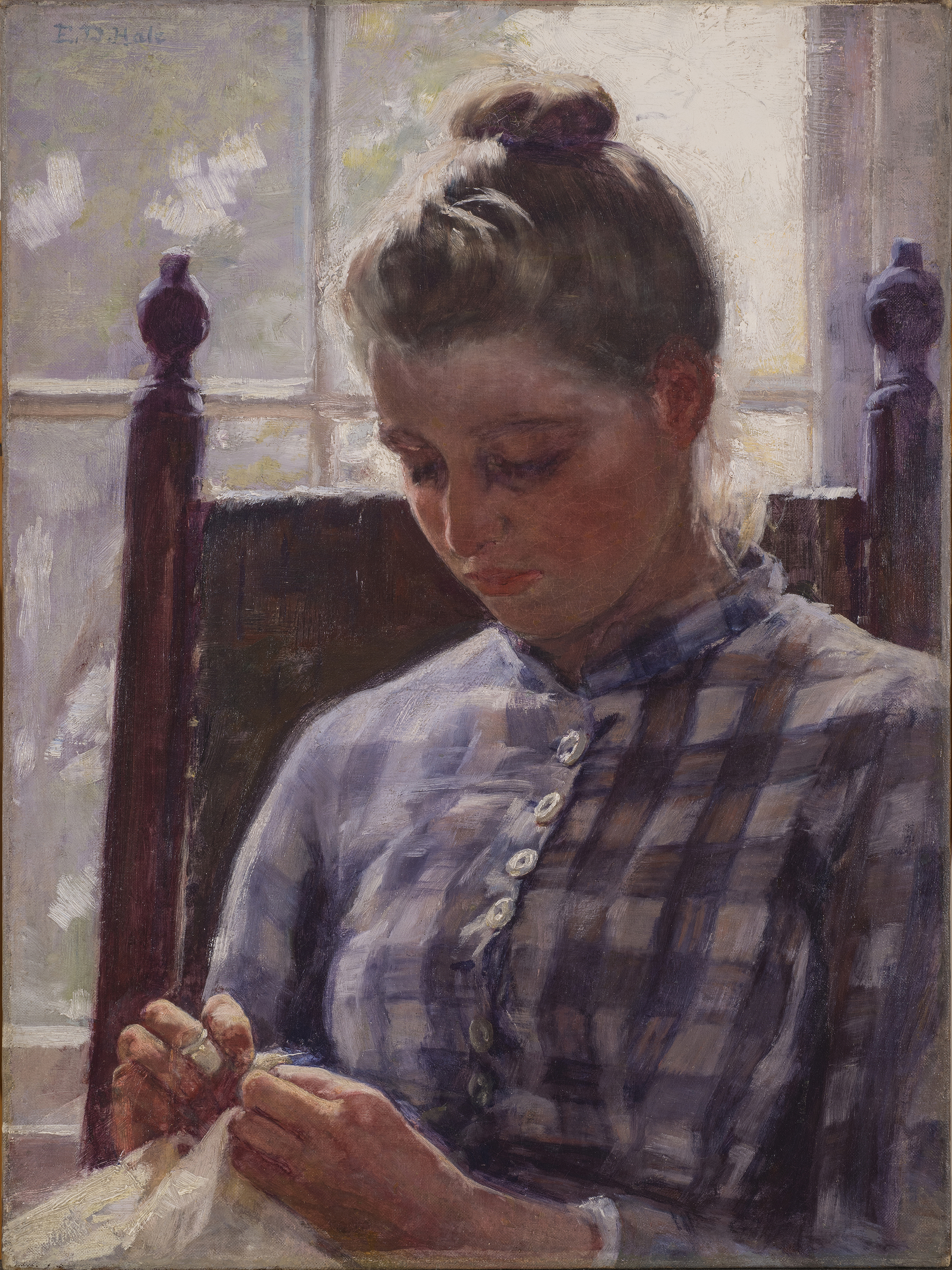 June by Ellen Day Hale - ca. 1893 - 61x46 cm National Museum of Women in the Arts