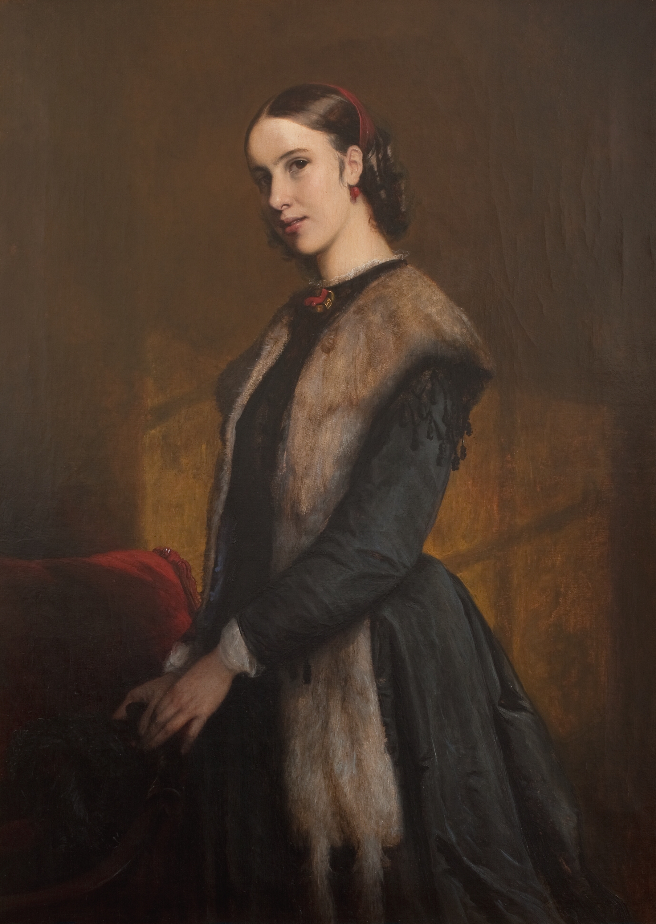 The Writer Emma Kraft by Elisabeth Jerichau Baumann - 1860 - 119 x 85.5 cm Statens Museum for Kunst