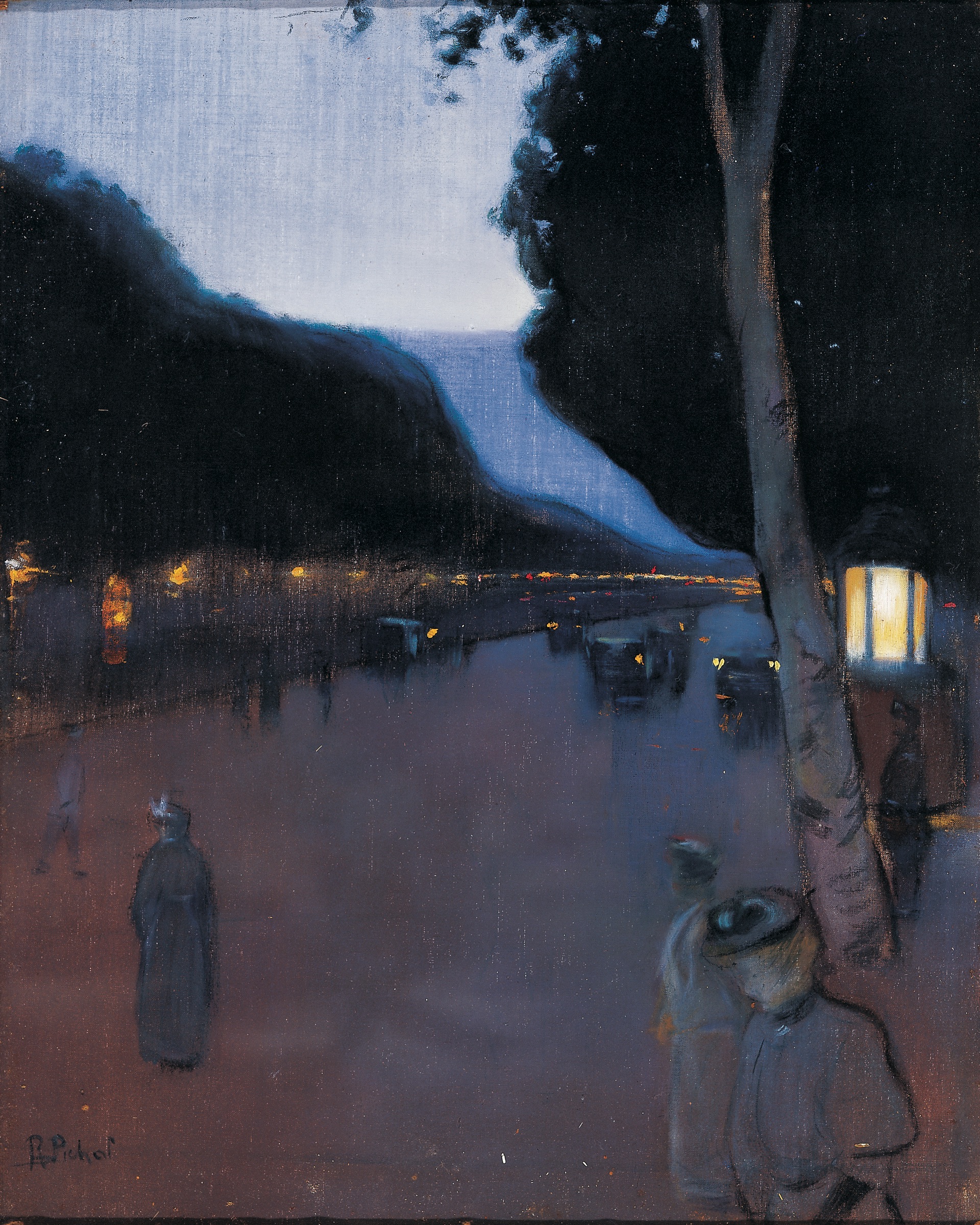 Parisian Boulevard by Ramon Pichot i Gironès - 1898/1901 - 67.5 x 54 cm Museu del Cau Ferrat
