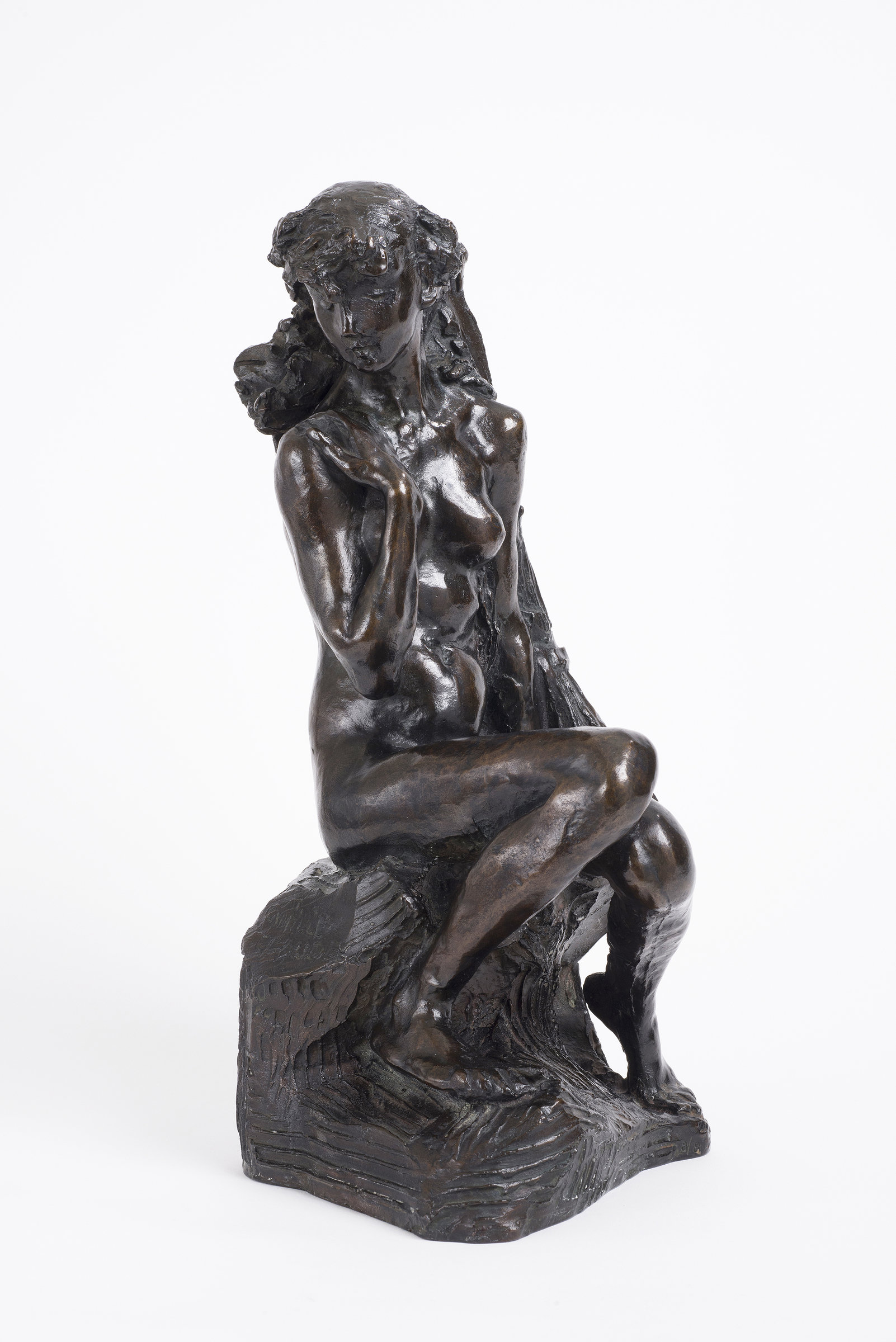 Young Girl with a Sheaf by Camille Claudel - ca. 1890 - 14 1/8 x 7 x 7 1/2 in National Museum of Women in the Arts