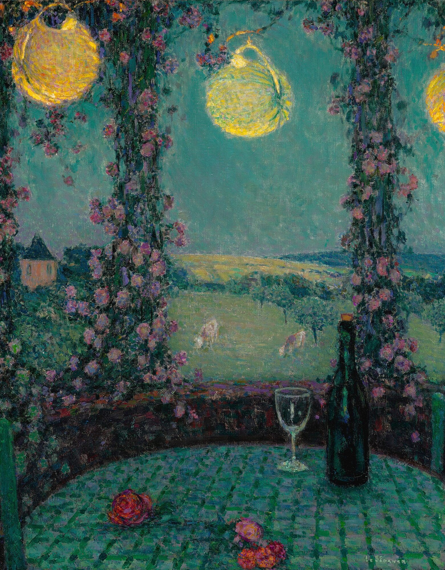 라 글로리에트, 거베로이 (La Gloriette, Gerberoy) by Henri Le Sidaner - 1929 - 92 x 73 cm 