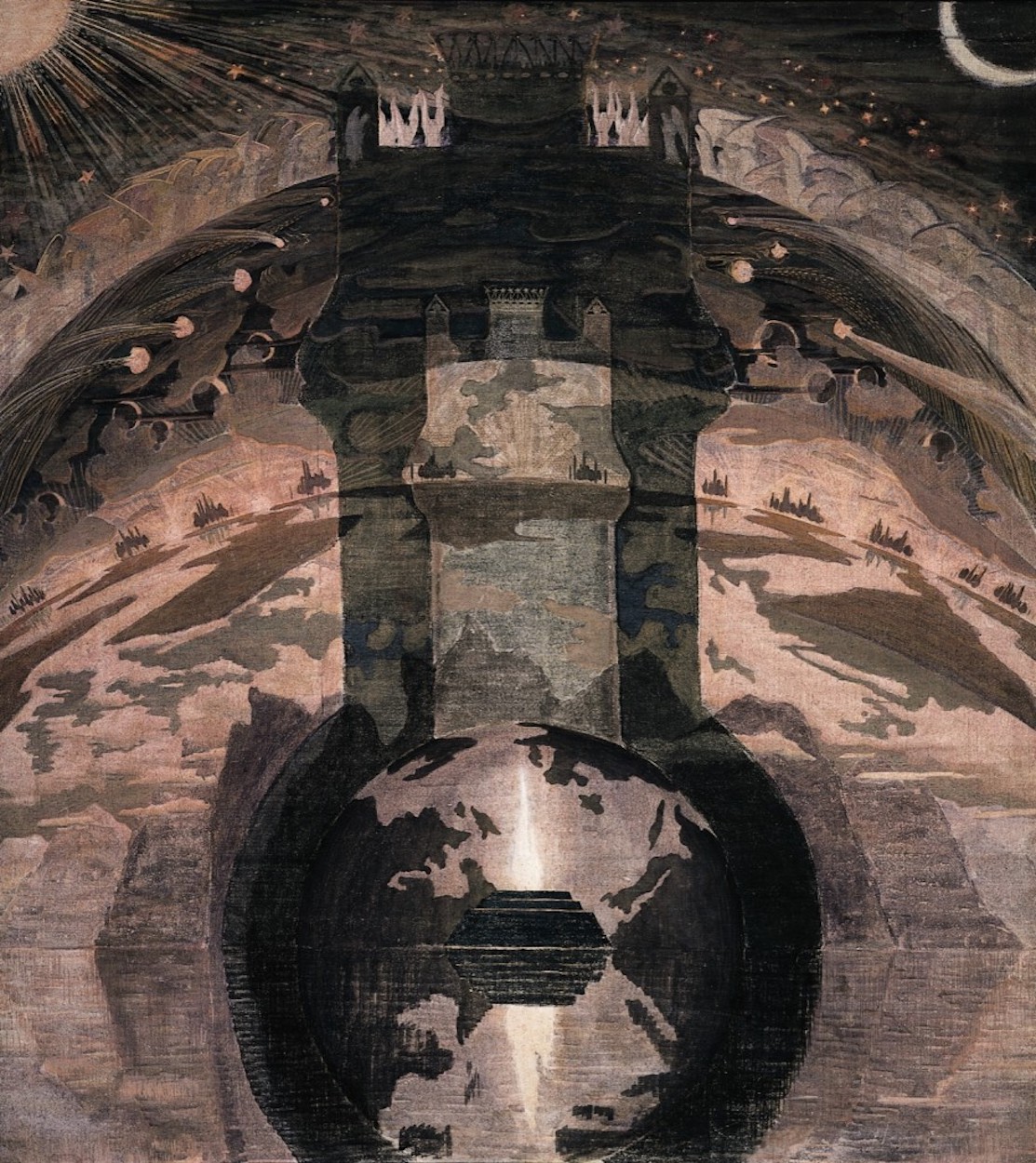 国王 by 米卡洛尤斯·康斯坦丁斯 乔里昂斯 - 1909年 - 74 x 61.6厘米 M.K.奇乌尔利翁尼斯国家艺术博物馆