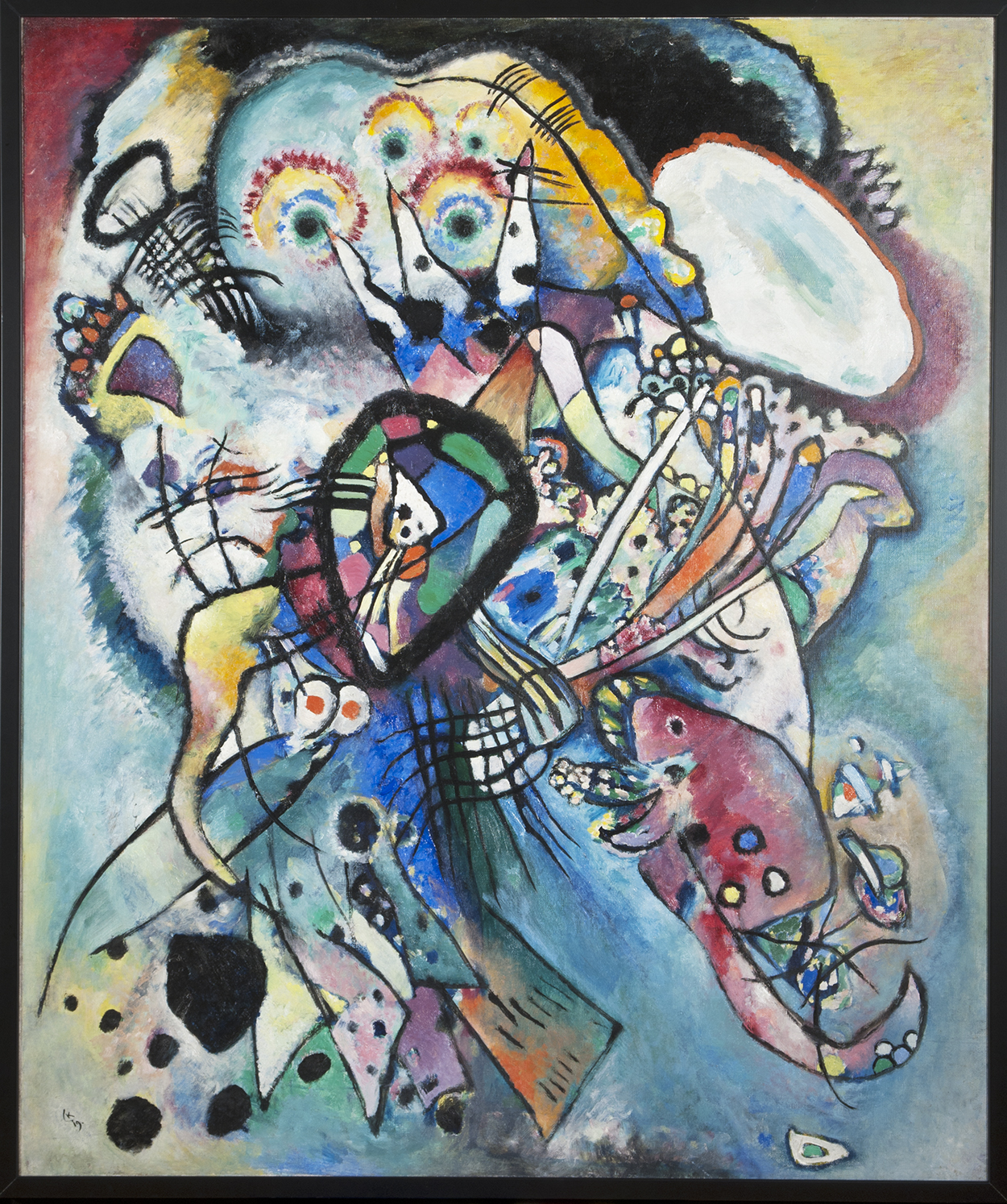 دو بیضی by Wassily Kandinsky - ۱۹۱۹ - ۱۰۷ x ۸۹.۵ سانتی‌متر 