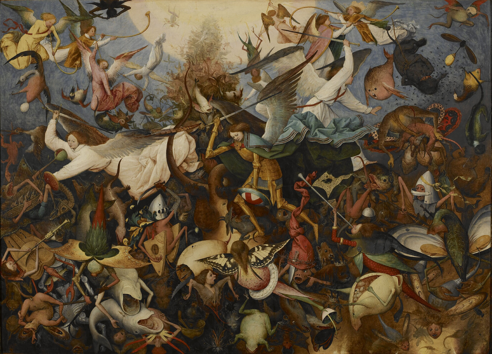 سقوط فرشتگان سرکش by Pieter Bruegel the Elder - ۱۵۶۲ - ۱۶۲ x ۱۱۷ سانتی‌متر 