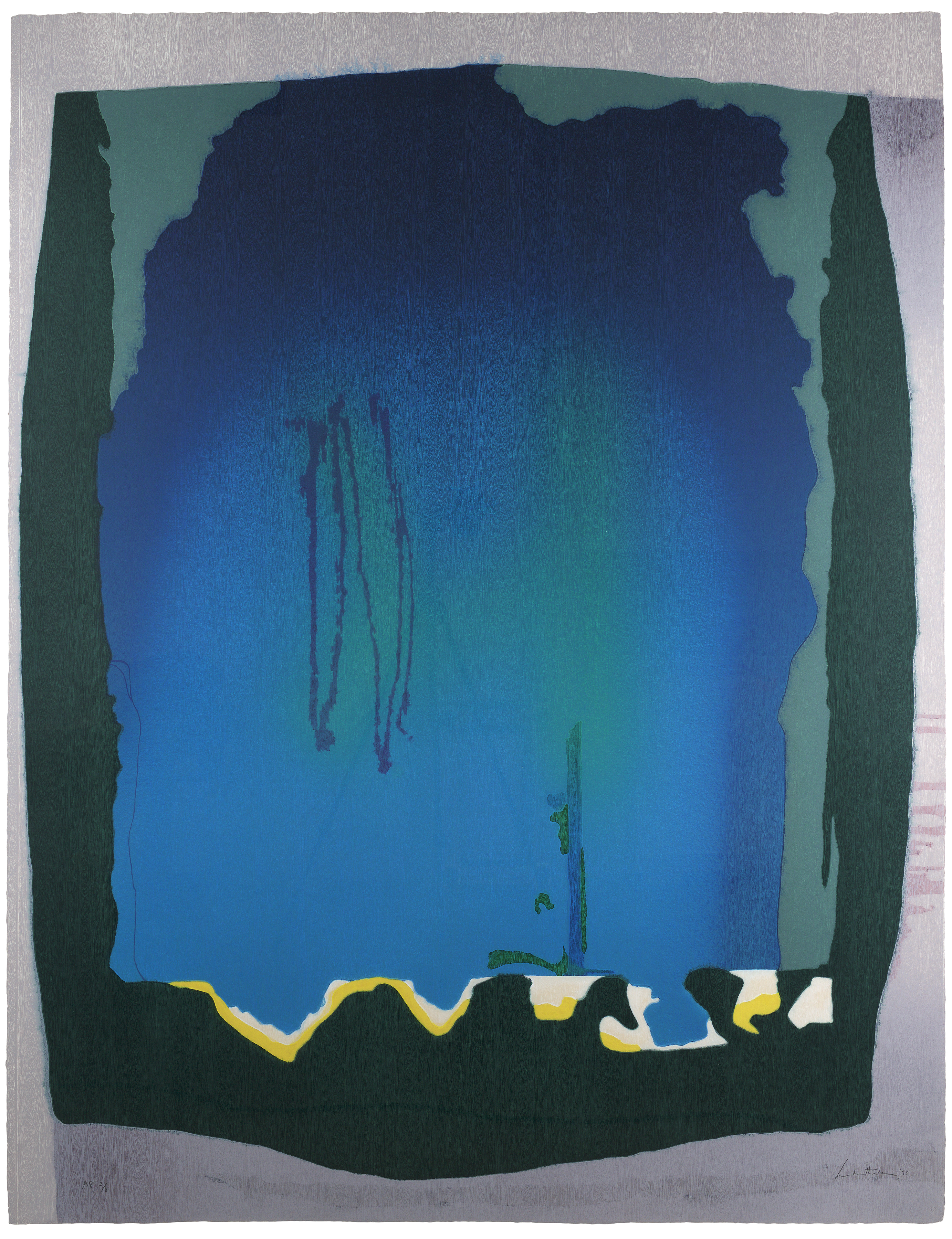 Freefall by Helen Frankenthaler - 1993 - 199.4 x 153.7 cm Dulwich Picture Gallery