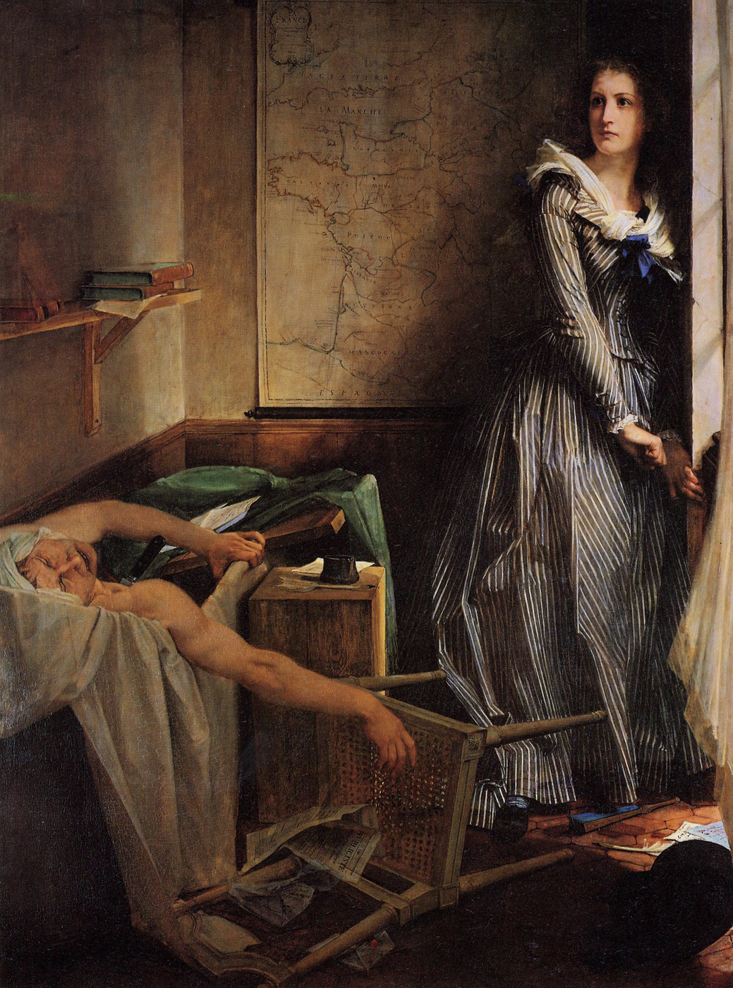Charlotte Corday by Paul Baudry - 1860 - 203 × 154 cm 