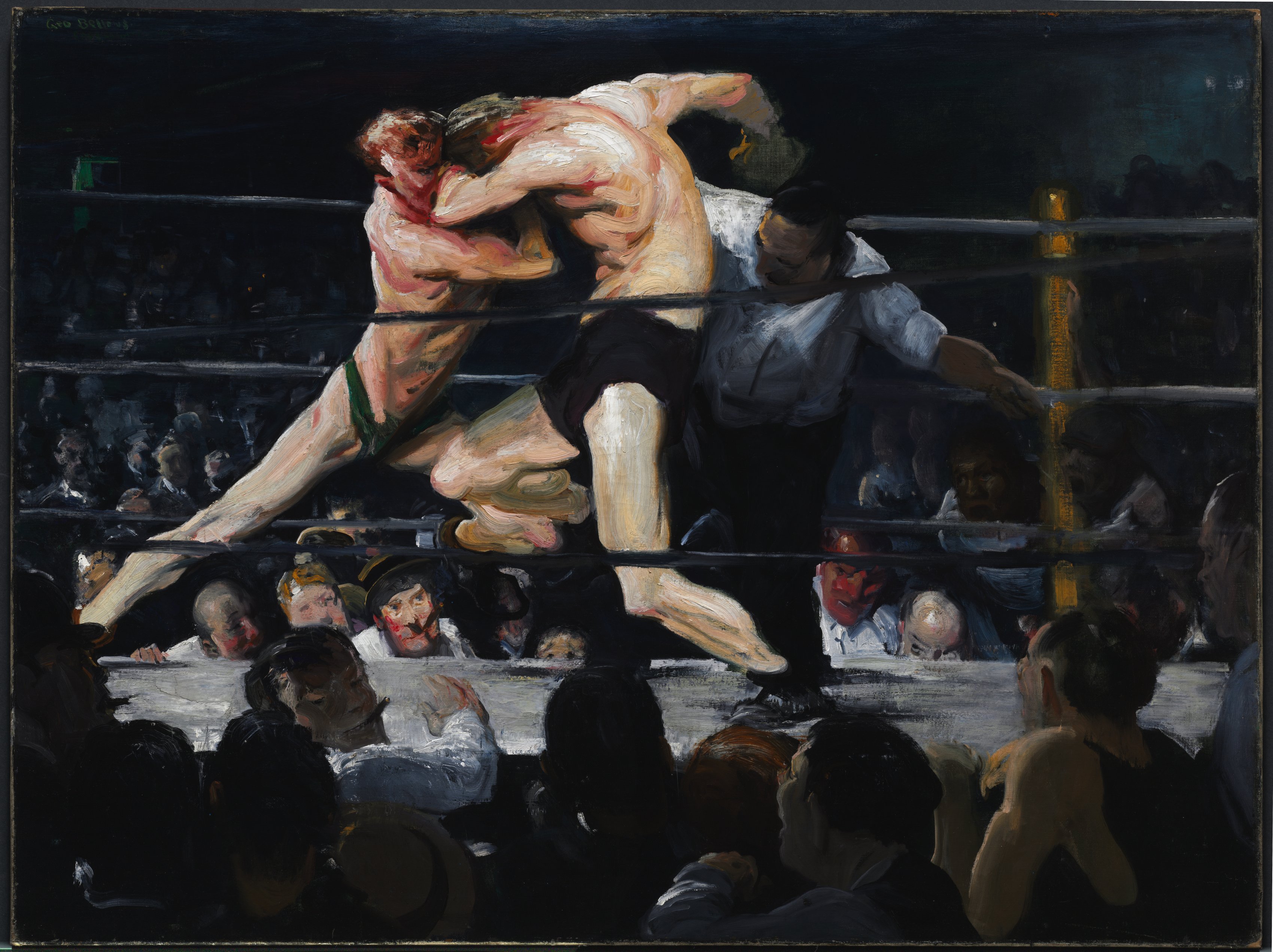 Stag at Sharkey's by George Bellows - 1909 - 110 x 140.5 cm Cleveland Museum of Art