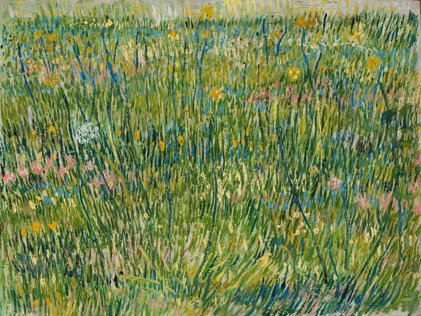 Kus trávníku by Vincent van Gogh - 1887 - 39 x 30 cm 