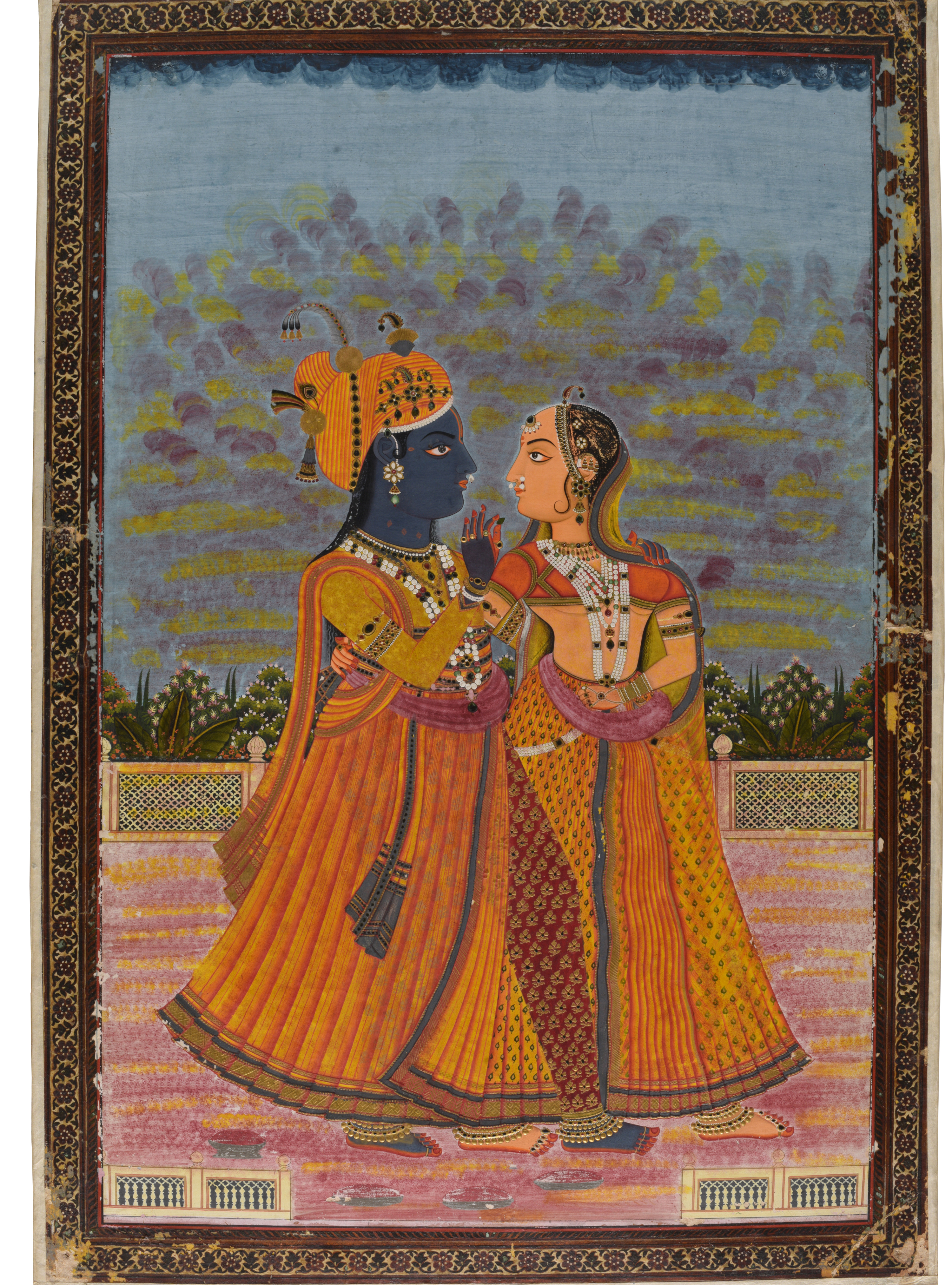 Radha and Krishna by Unknown Artist - ca.1750 - 67 x 46 cm National Museum of New Delhi, India