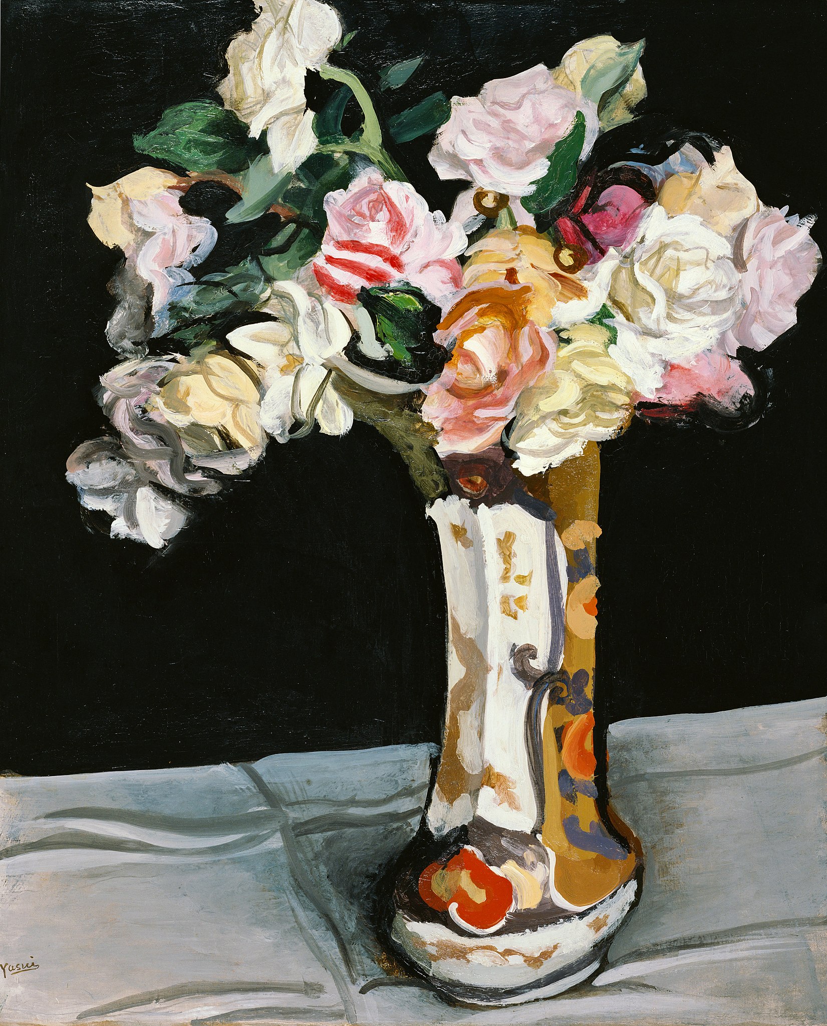 گل‌های رز by Sōtarō Yasui - ۱۹۳۲ - ۵۱.۹ × ۶۳ سانتی‌متر 