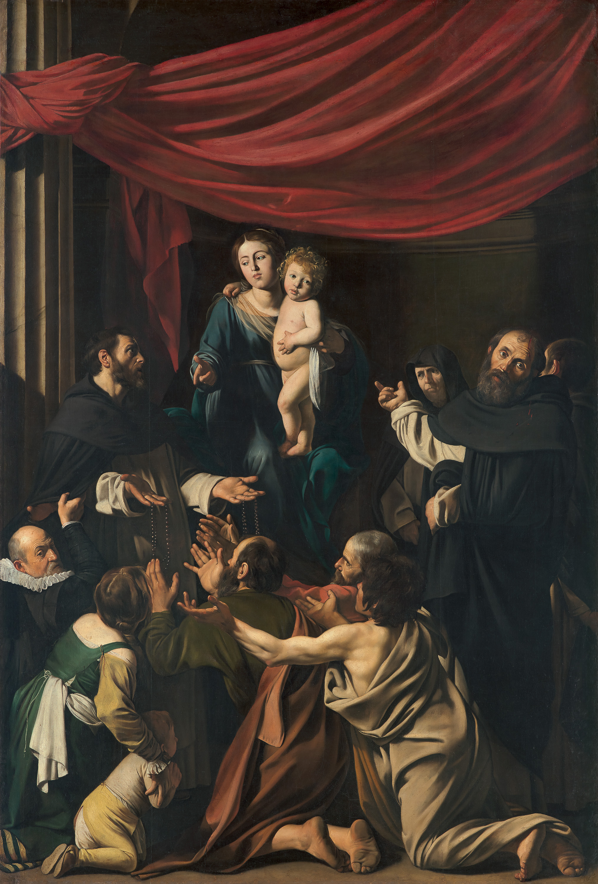 مادونا المسبّحة by  Caravaggio - حوالي 1603 م - 364.5 في 249.5 سم 