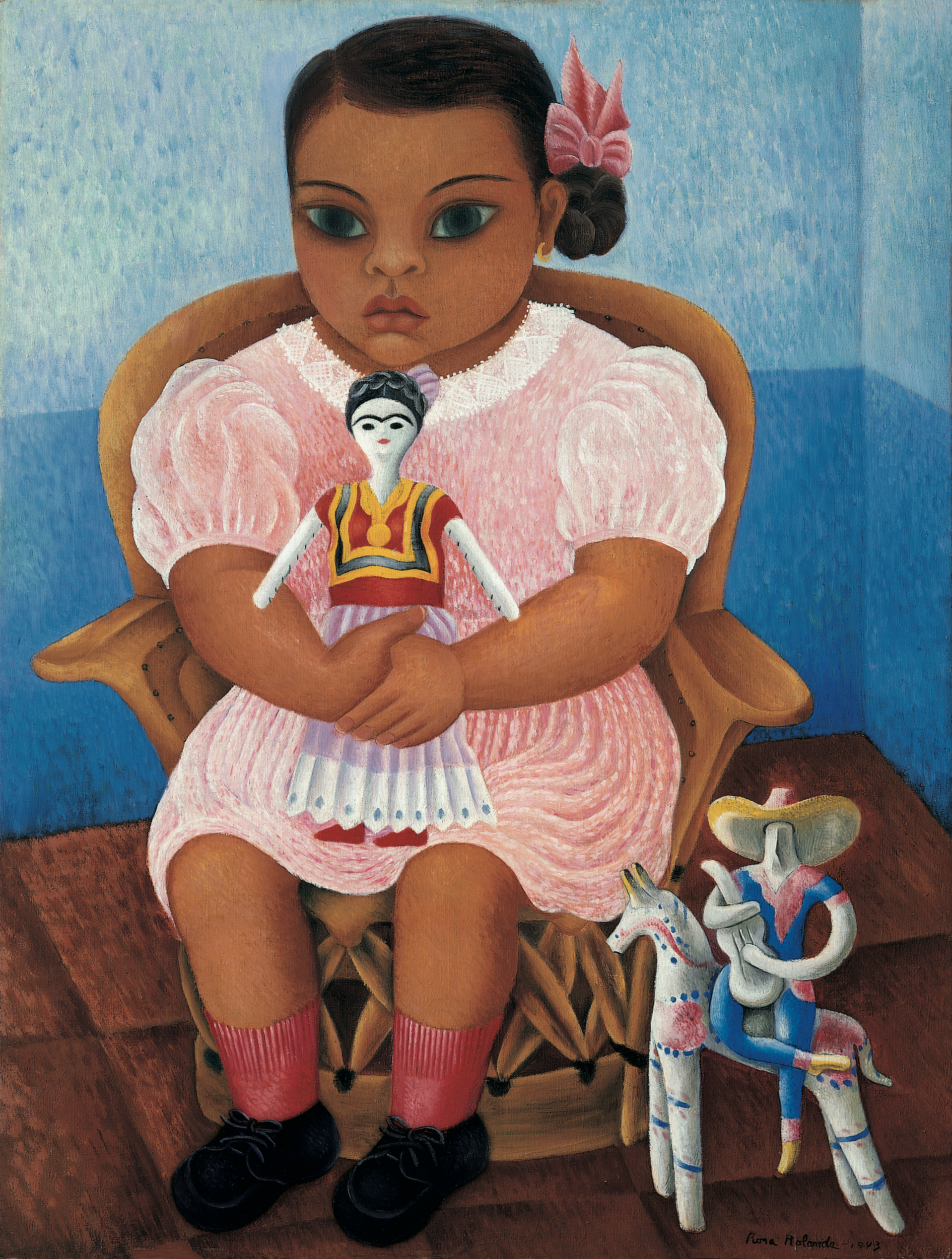 Κορίτσι με την κούκλα by Rosa Rolanda - 1943 - 65 x 50 εκ. 