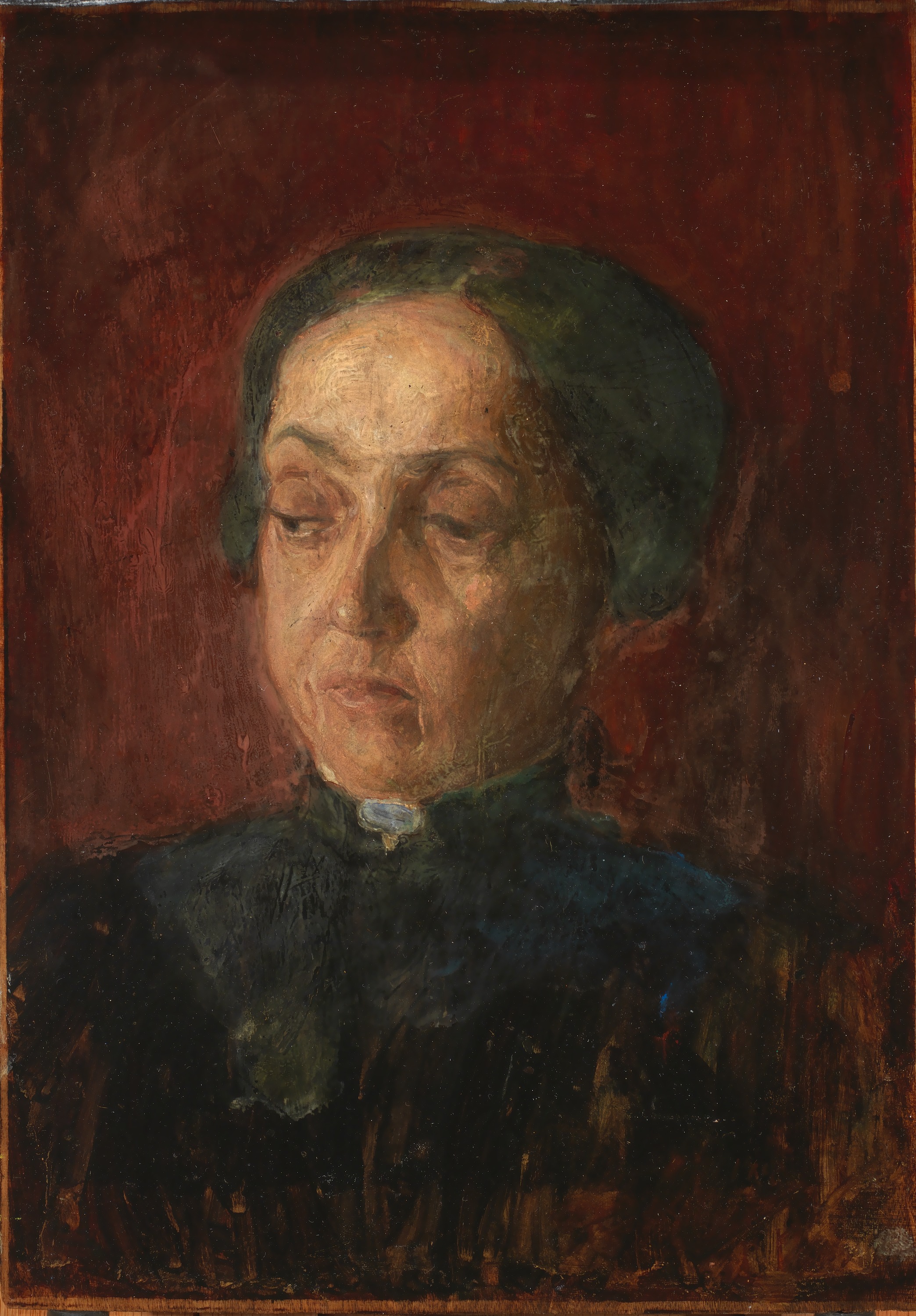 Moeder van Henry O. Tanner by Henry Ossawa Tanner - de eerste helft van de 20e eeuw - 33 x 23,5 cm 