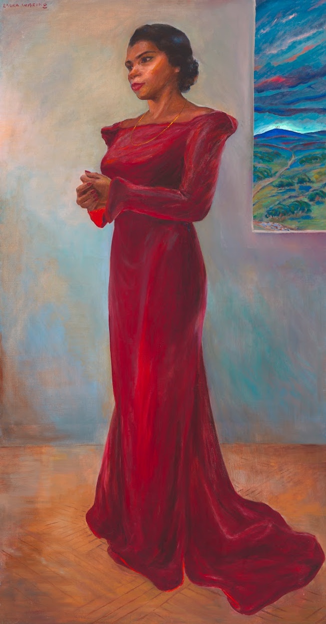 Marian Anderson by Laura Wheeler Waring - 1944 - 193 x 102.2 cm National Portrait Gallery