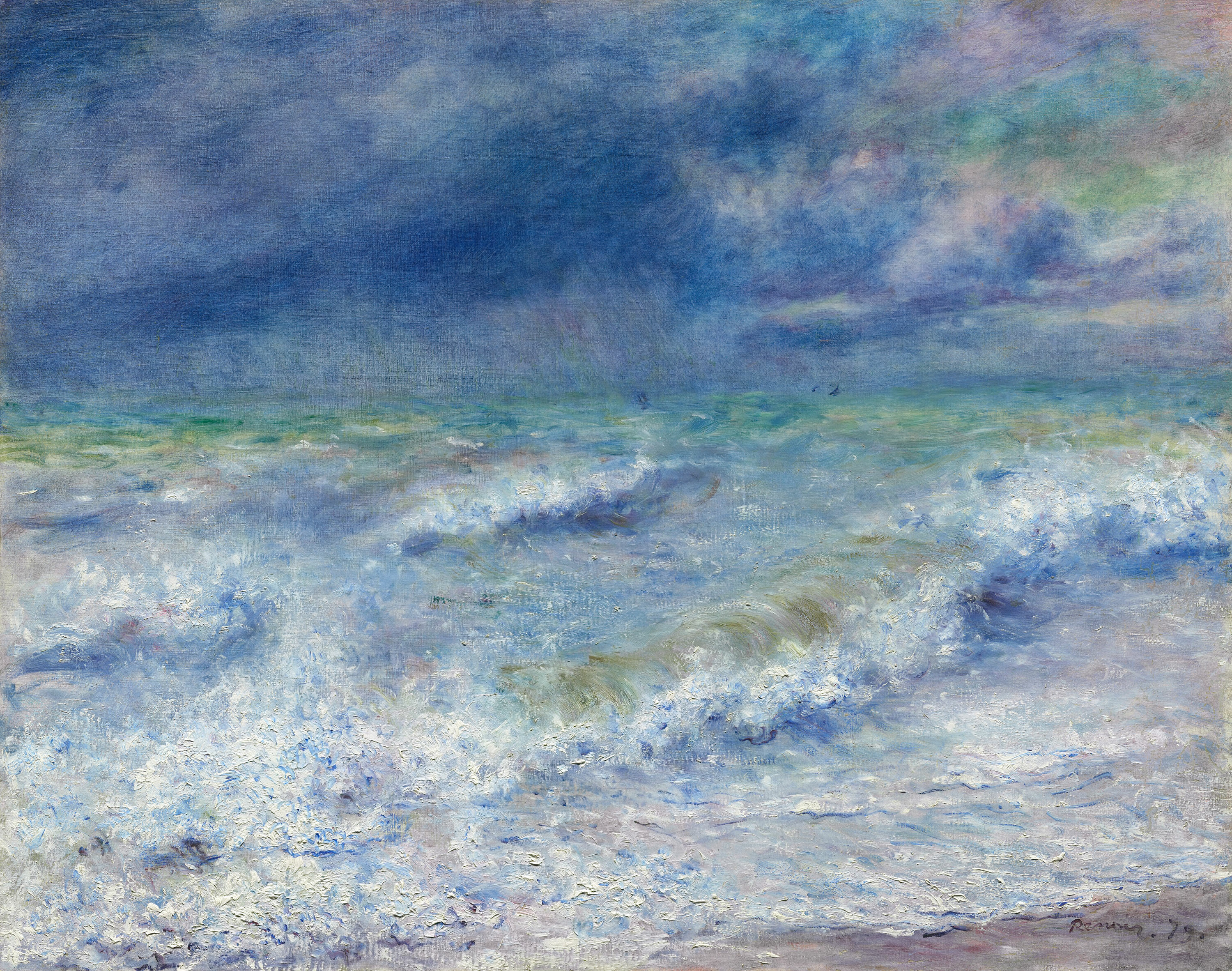 海景 by 皮埃尔-奥古斯特· 雷诺阿 - 1879 - 72.6 × 91.6 cm 芝加哥藝術博物館