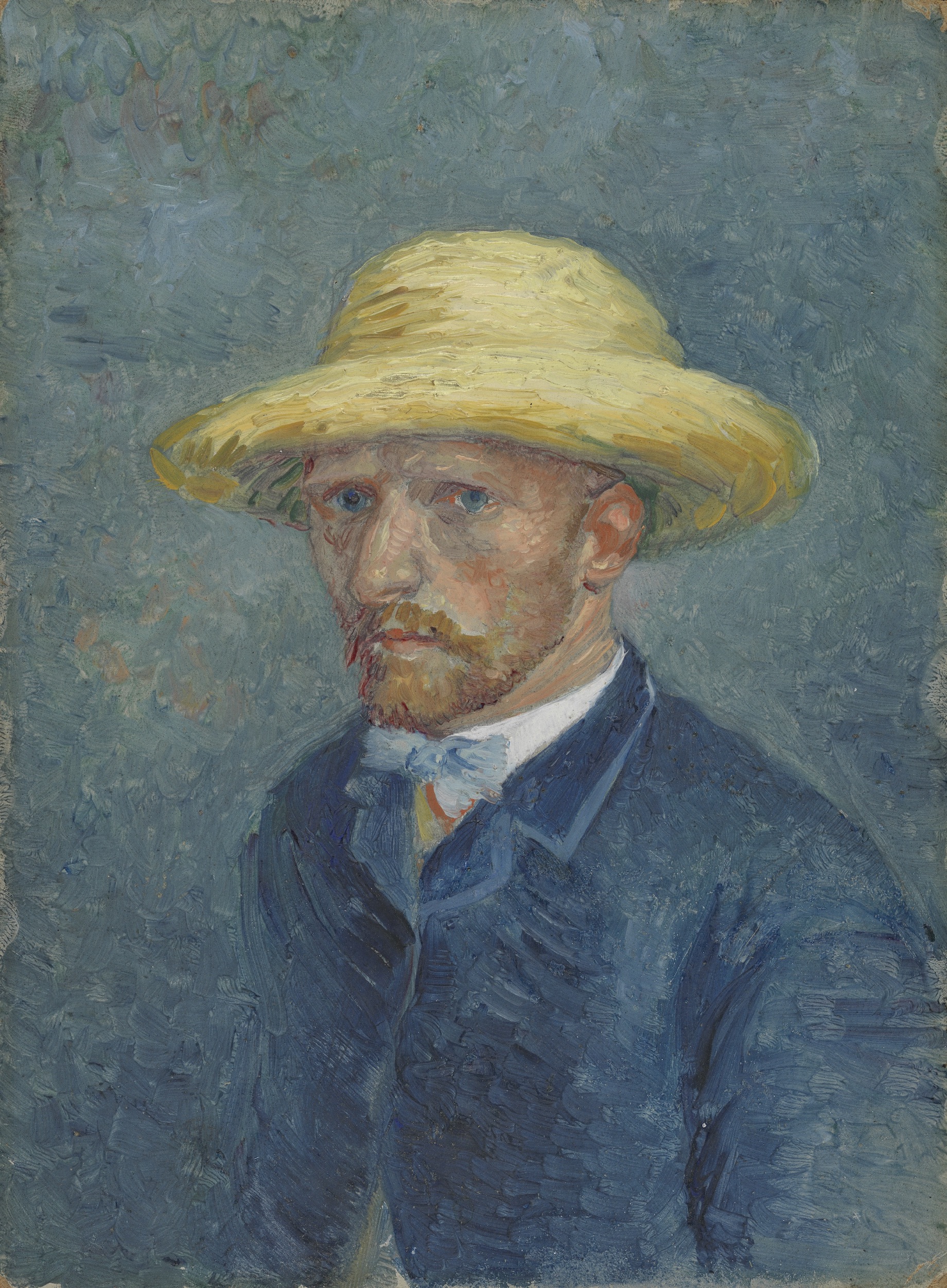 테오 반 고흐의 초상화(Self-Portrait or Portrait of Theo van Gogh) by 빈센트 반 고흐 - 1887년 여름 - 19 cm x 14.1 cm 