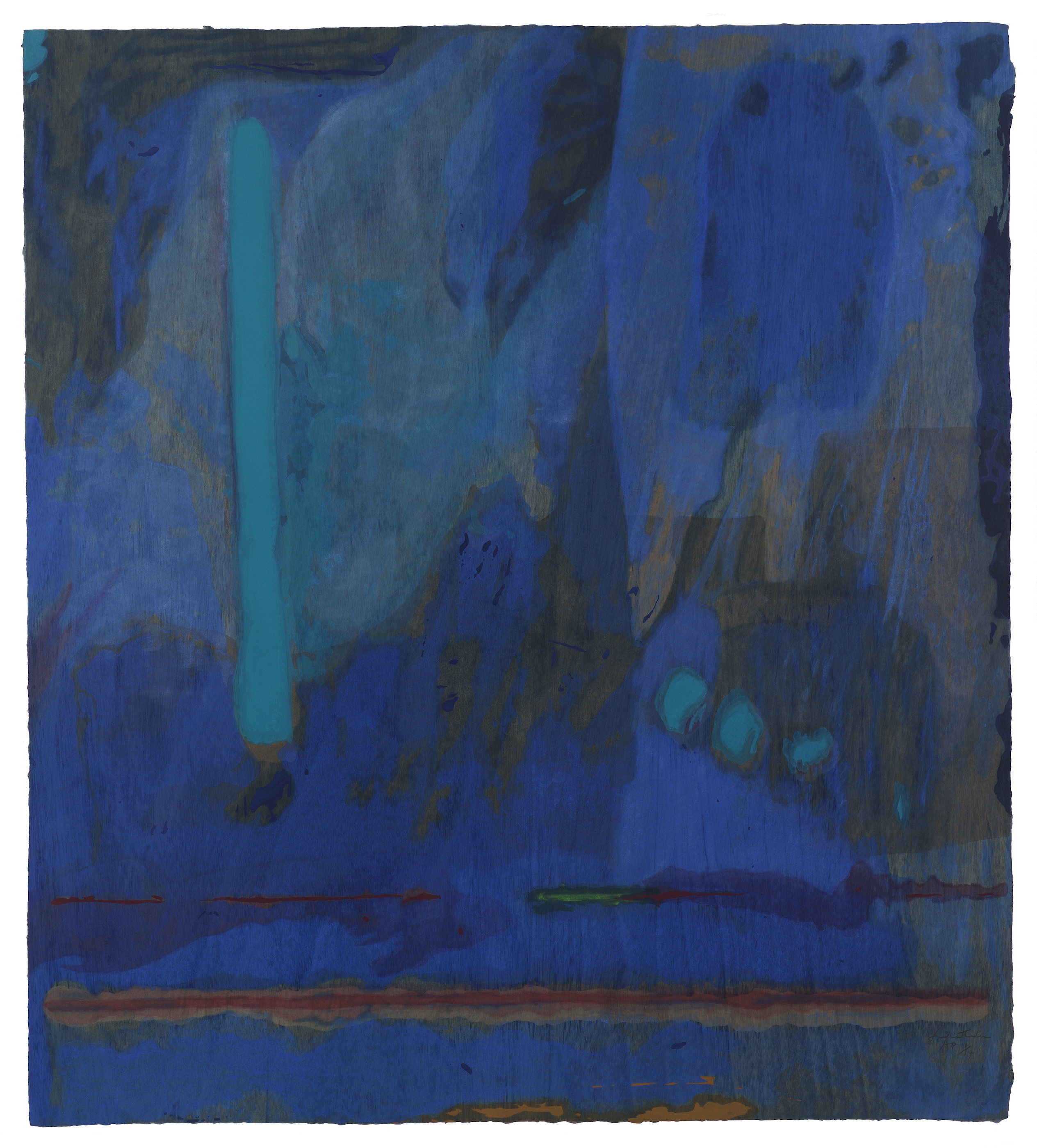 源氏物語 １ by Helen Frankenthaler - 1998年 - 106.7 x 119.4 cm 