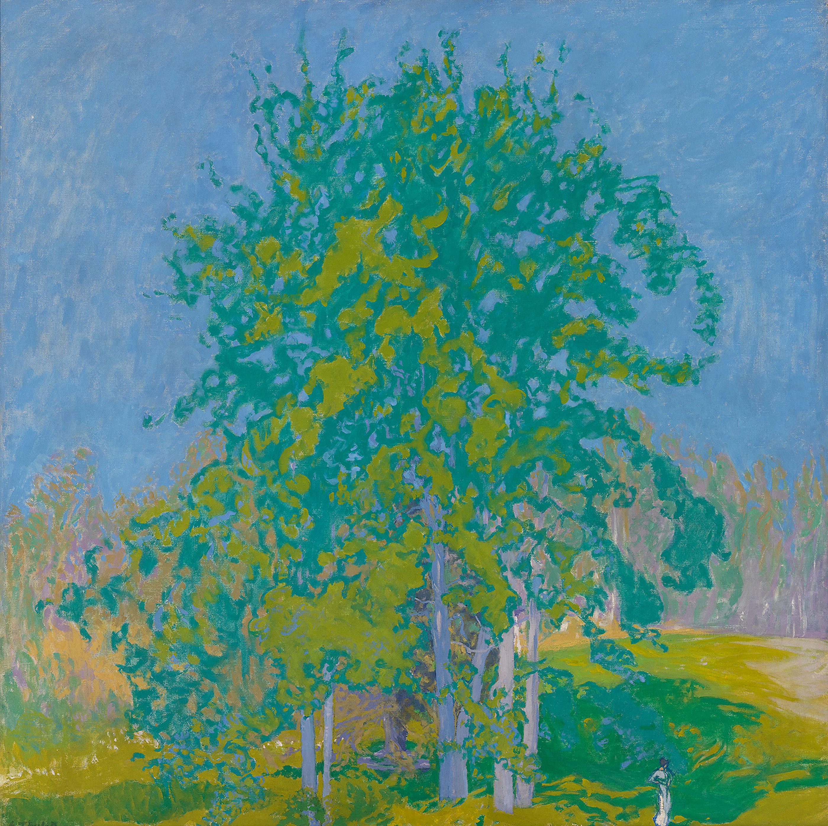 장식적인 풍경(Decorative Landscape) by Ellen Thesleff - 1910 - 101 cm × 101 cm 