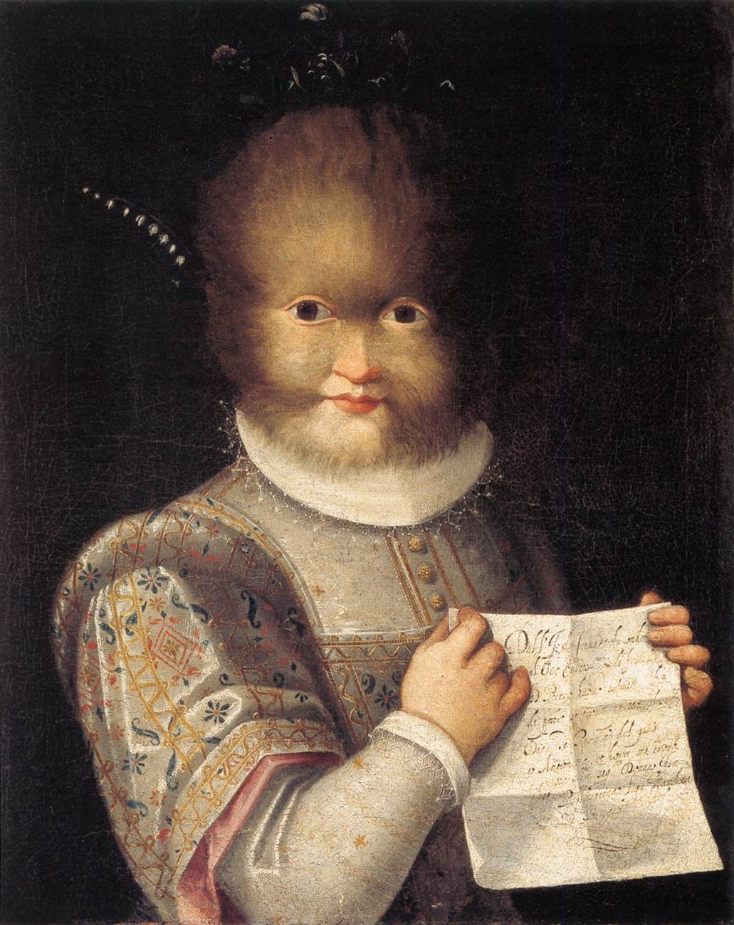 Antonietta Gonsalvus by Lavinia Fontana - 1594-1595 körül - 57 x 46 cm 