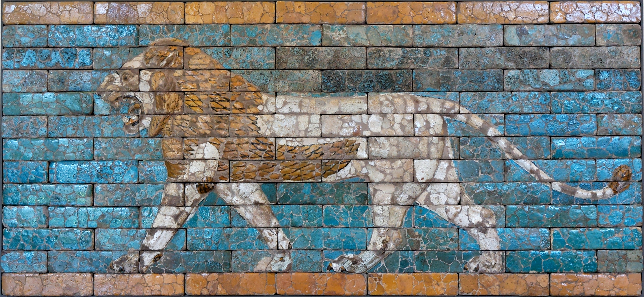 Lion Passant by Unknown Artist - 604 BC - 562 BC - 230 x 107 cm Kunsthistorisches Museum