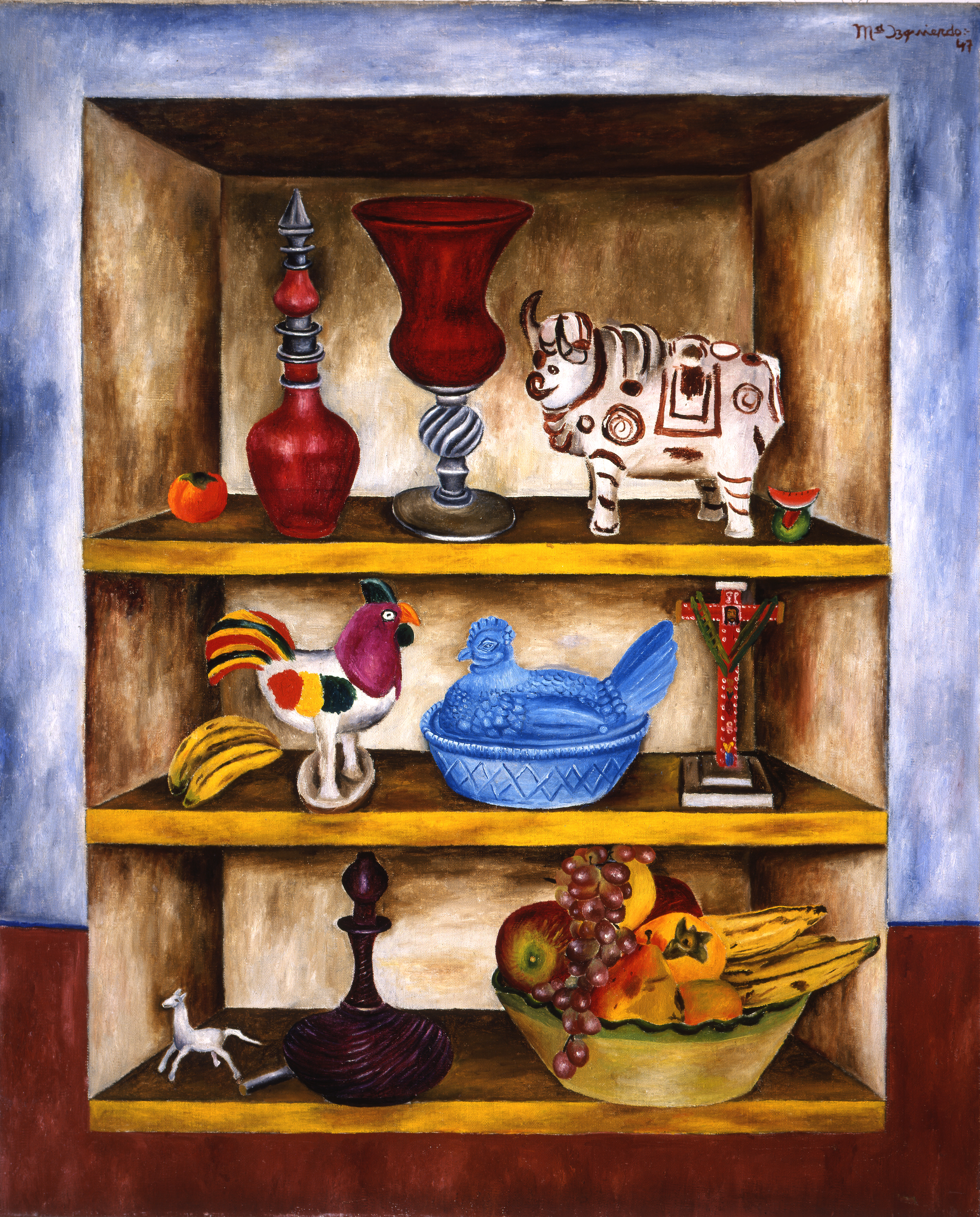 食器棚 by María Izquierdo - 1947年 - 102 x 85 cm 