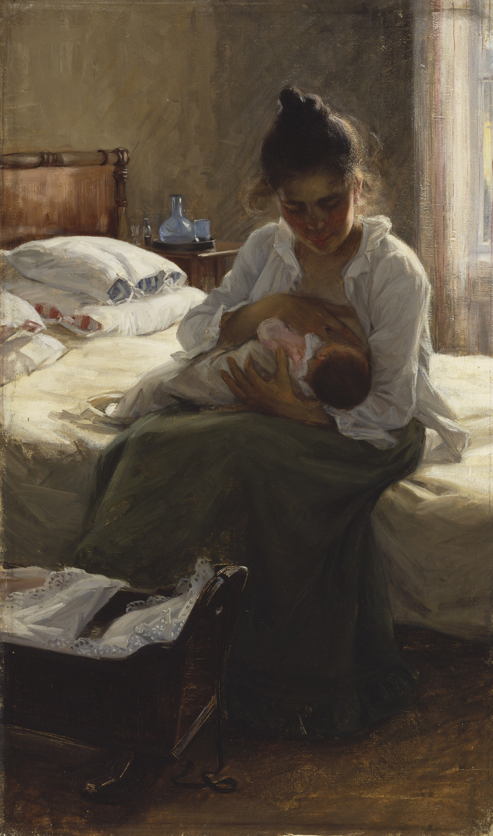 Mother by Elin Danielson-Gambogi - 1893 - 95 × 57 cm Finnish National Gallery