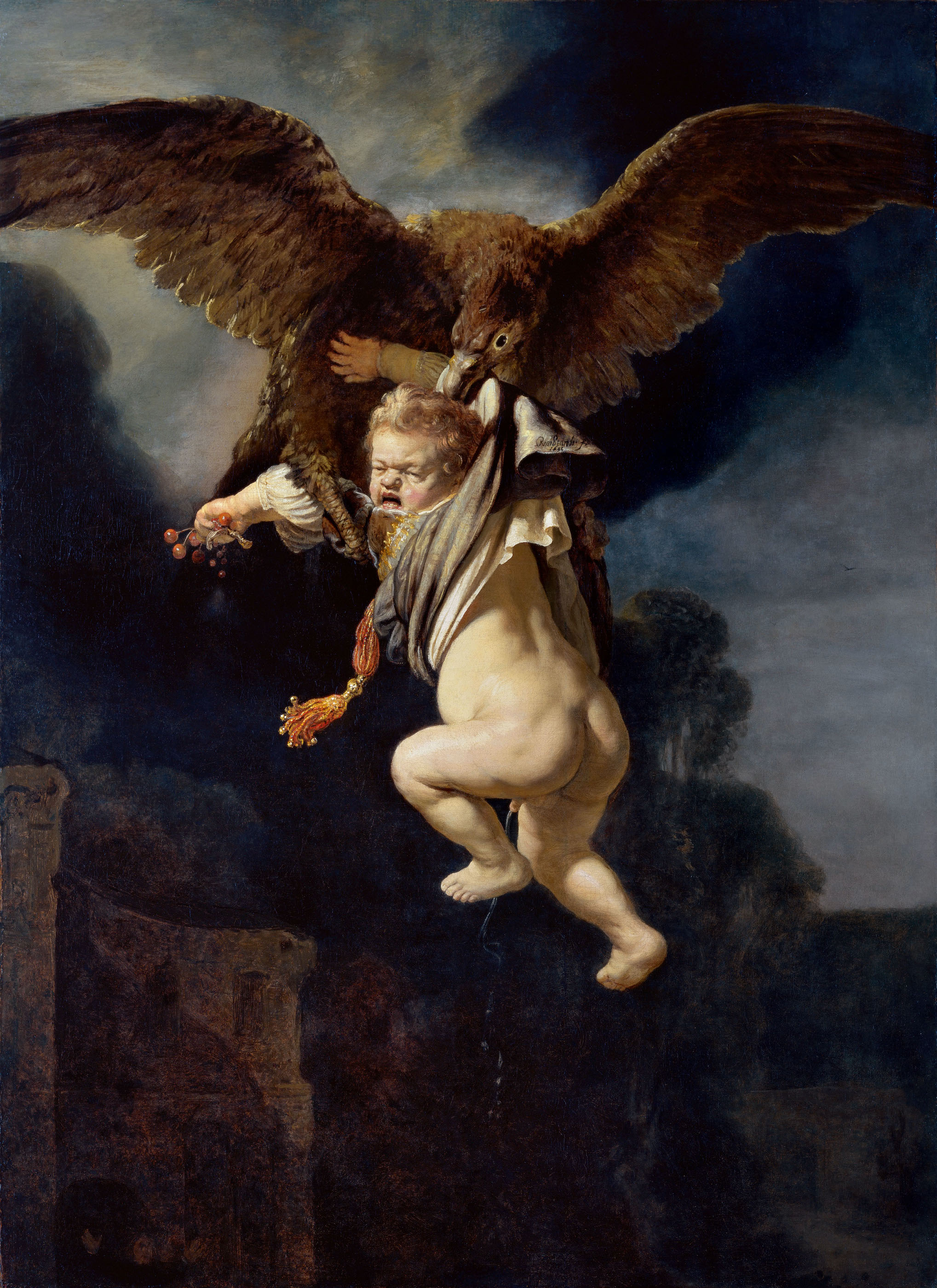 L' Enlèvement de Ganymède by Rembrandt van Rijn - 1635 - 129 x 177 cm Staatliche Kunstsammlungen Dresden