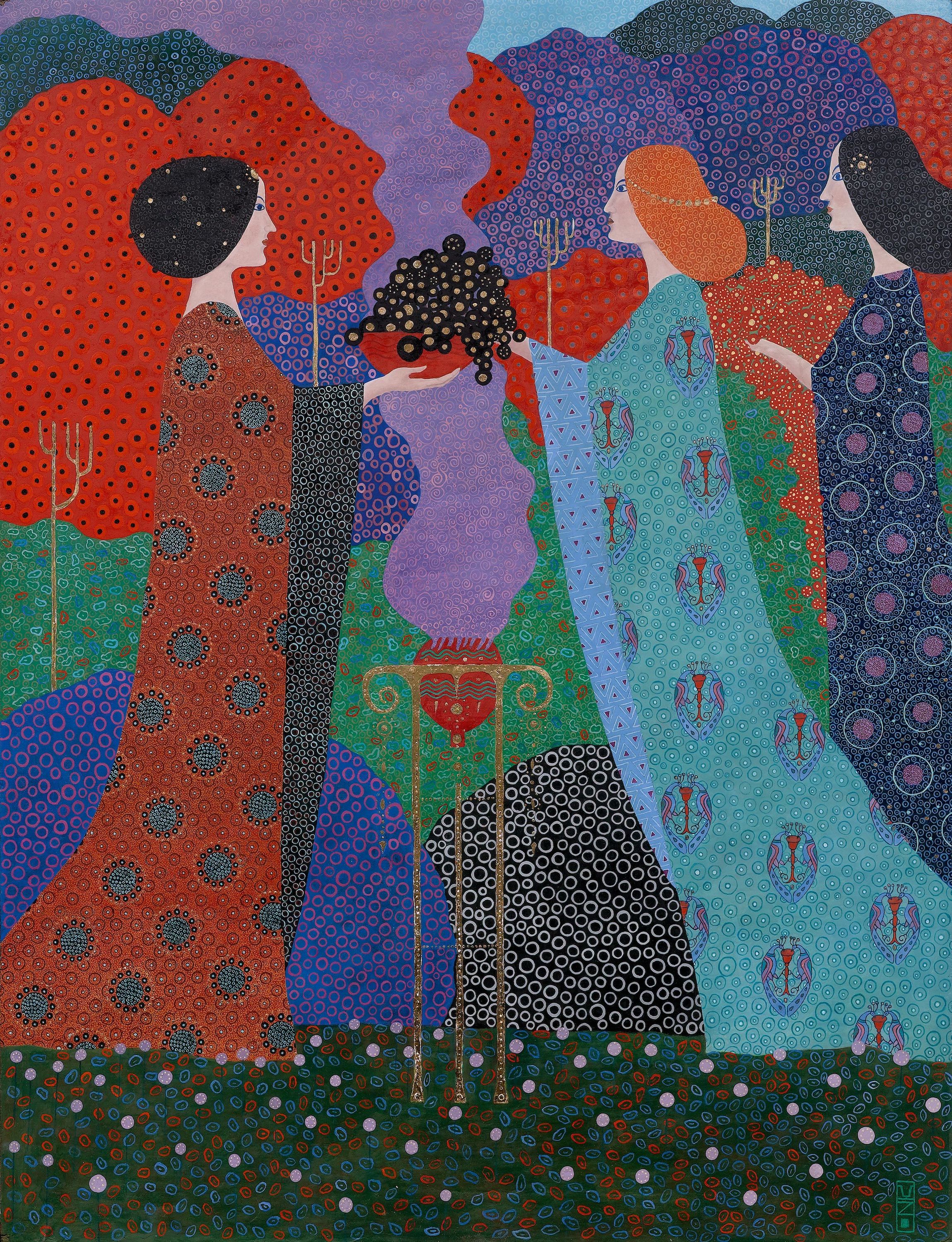 The Thousand and One Nights by Vittorio Zecchin - 1914 - 140 x 110 cm private collection